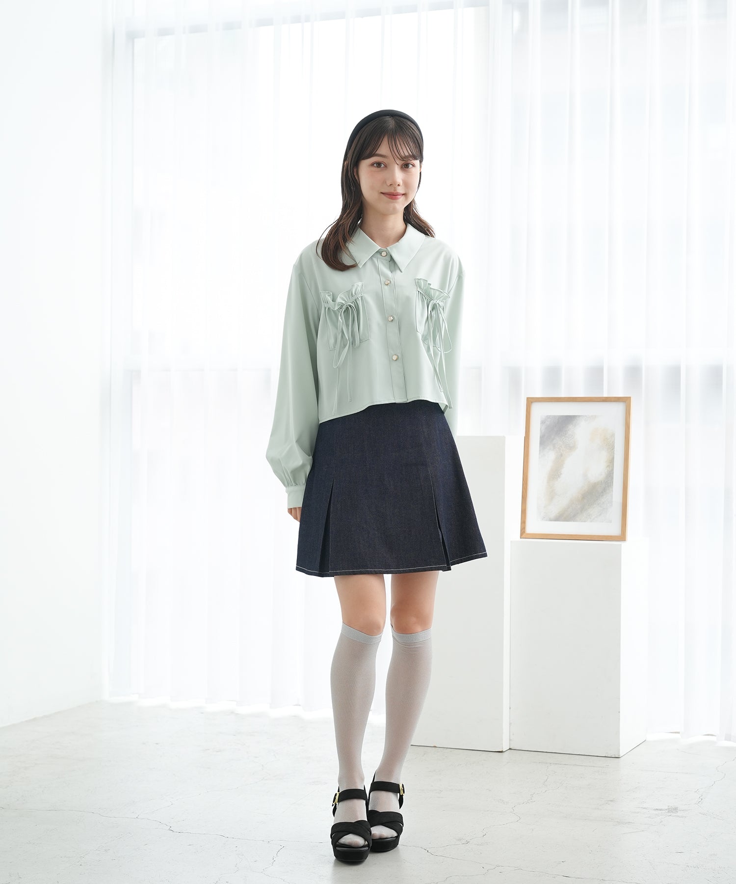 ミント　model：158　着用サイズ：M