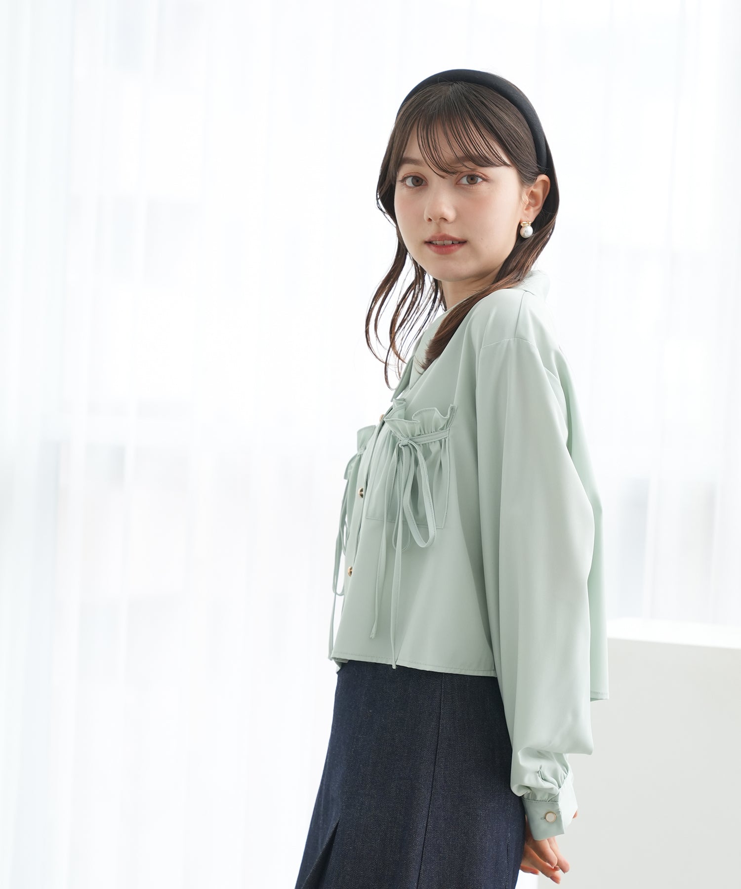 ミント　model：158　着用サイズ：M