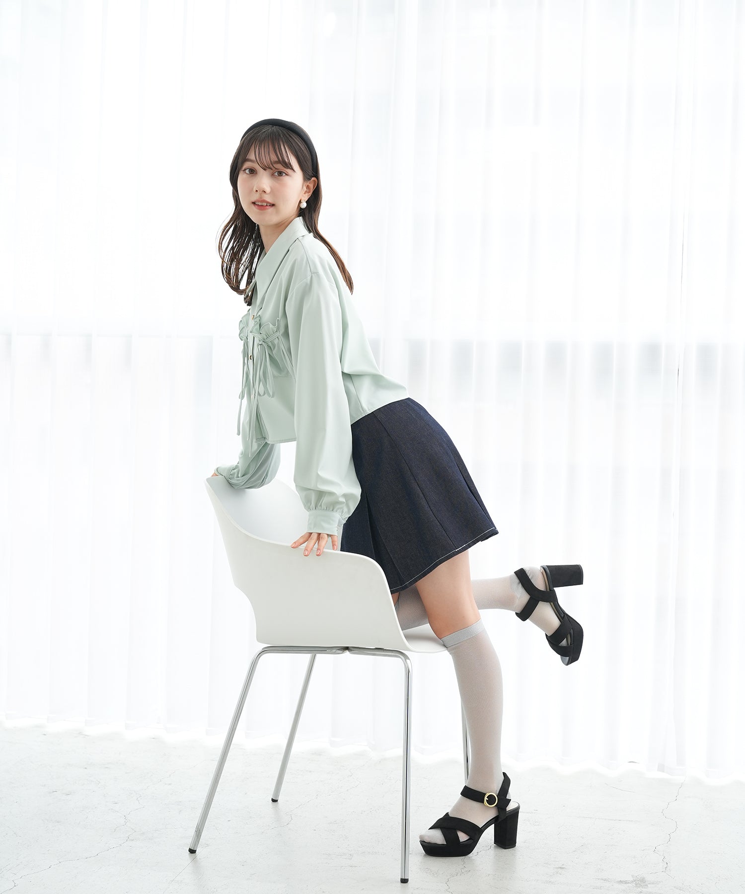 ミント　model：158　着用サイズ：M