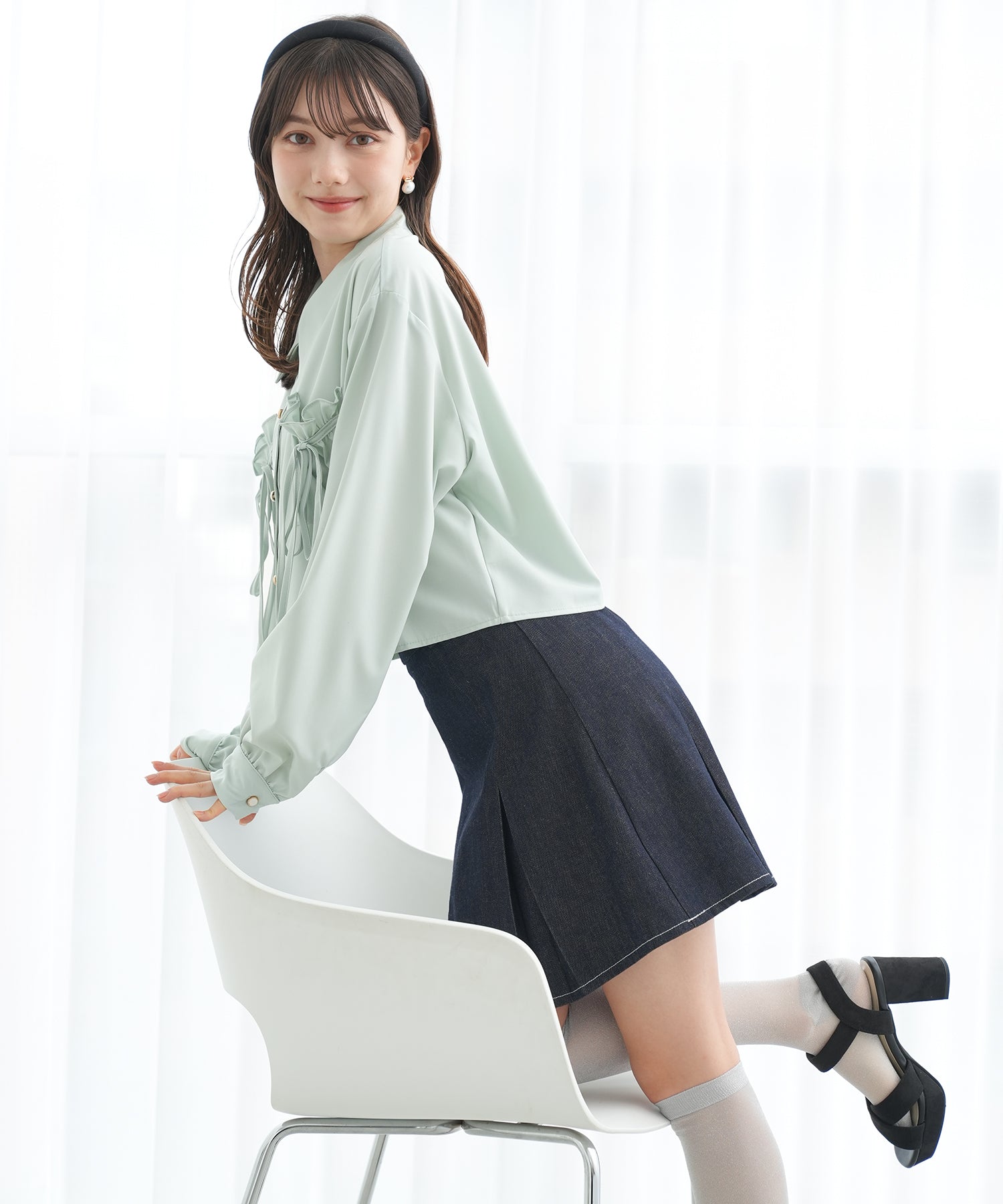ミント　model：158　着用サイズ：M