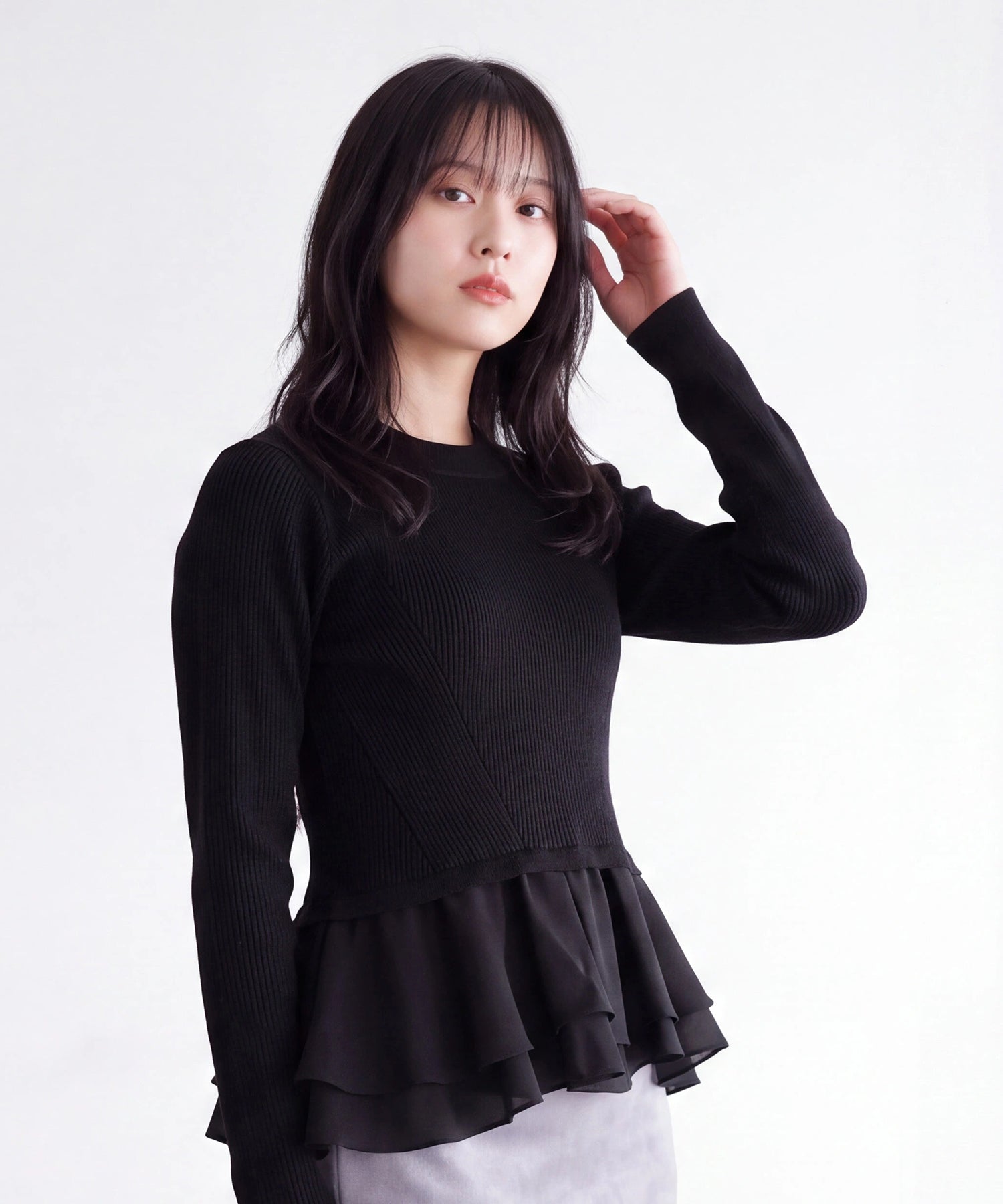 ブラック(AI画像)　model：160㎝　着用サイズ：M