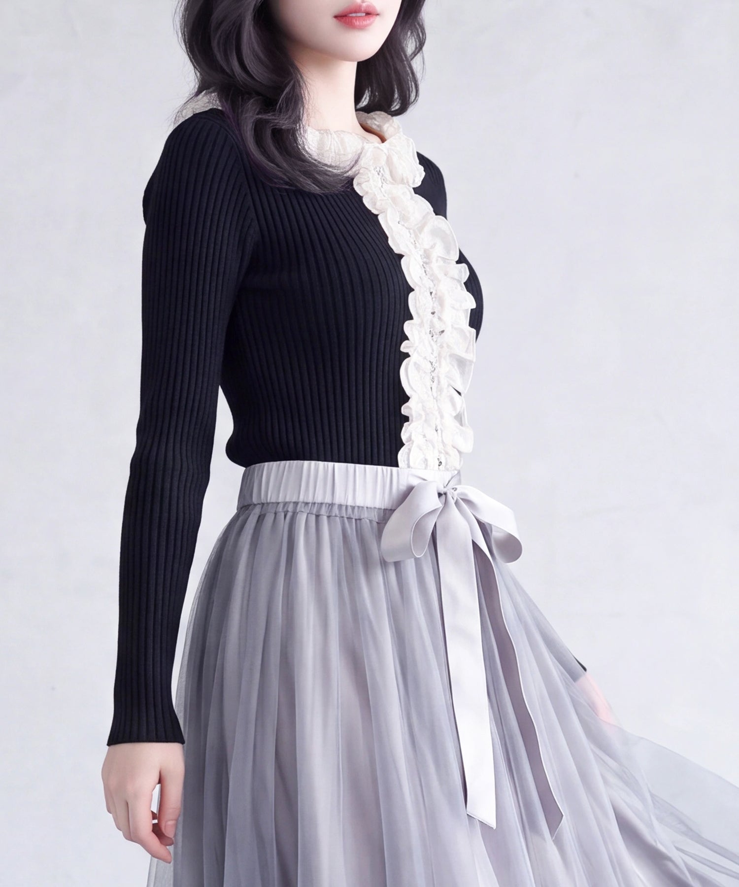 ブラック(AI画像)　model：160　着用サイズ：M