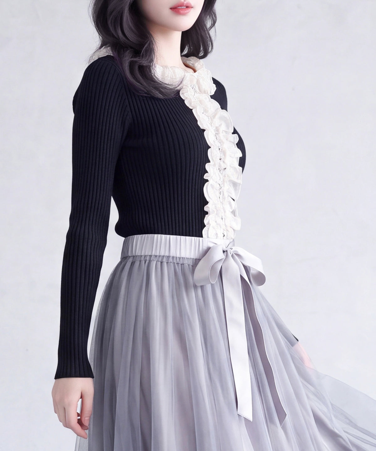 ブラック(AI画像)　model：160　着用サイズ：M