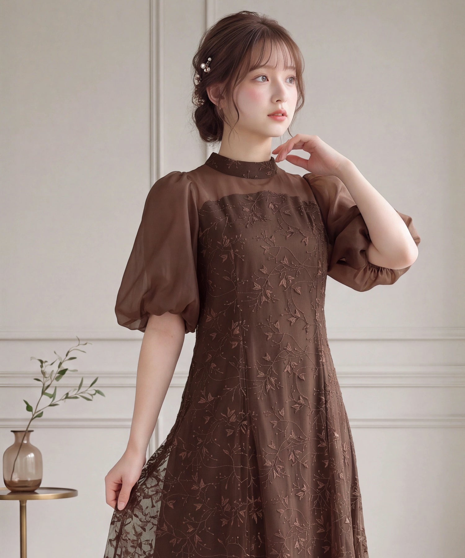 ブラウン　model：160　着用サイズ：M(AI画像)