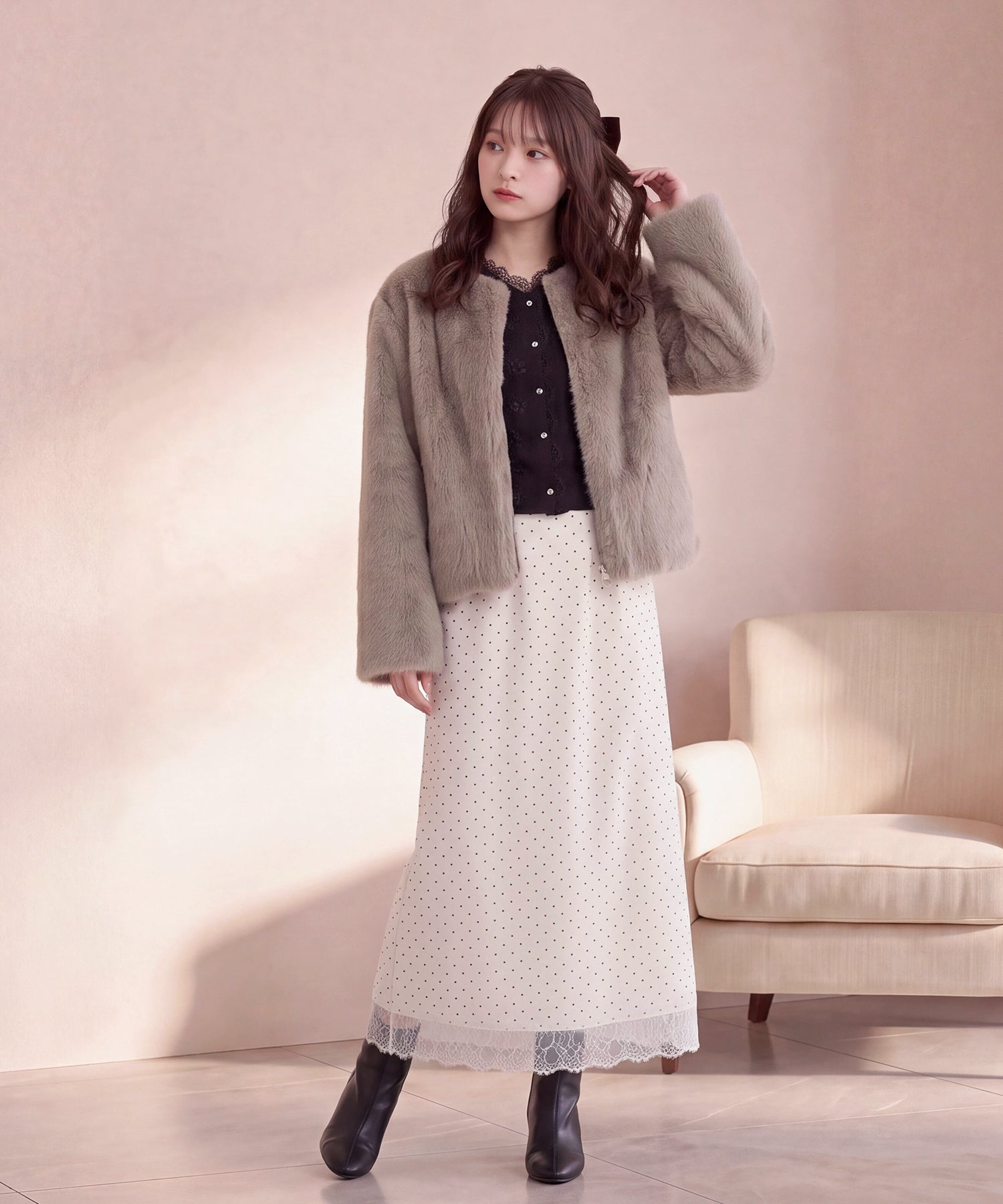 モカ (AI画像) model:160cm 着用サイズ: M