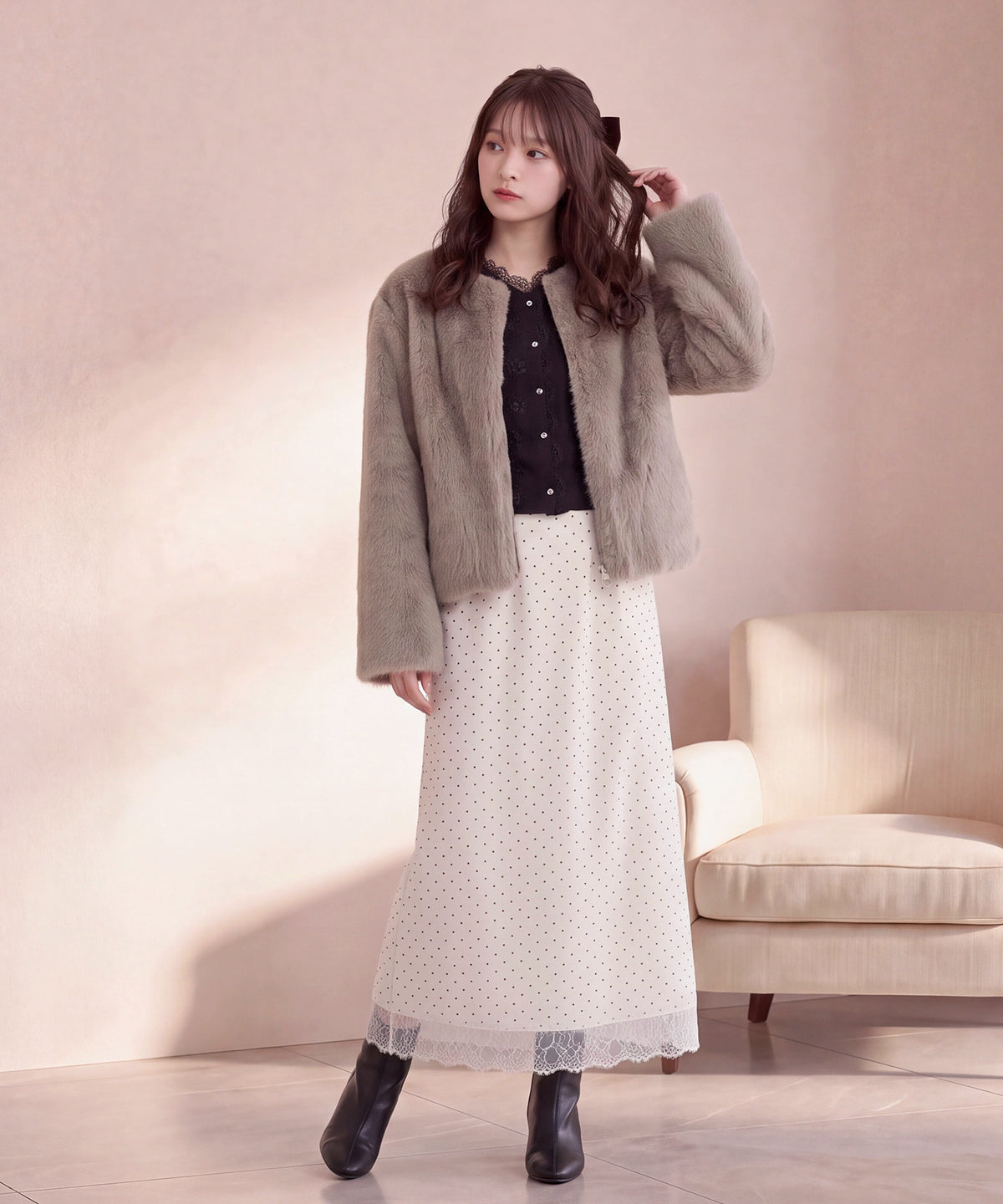 モカ (AI画像) model:160cm 着用サイズ: M