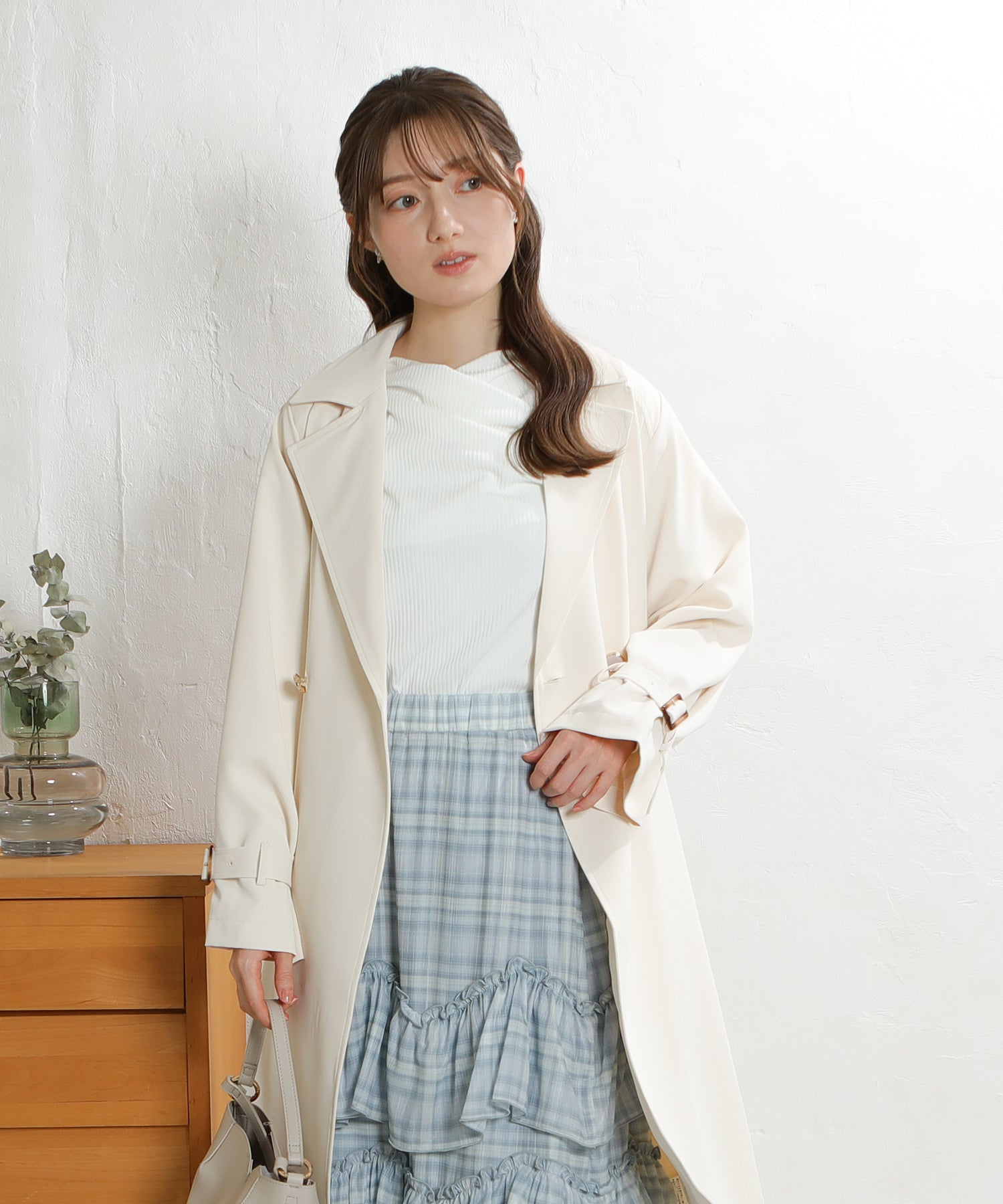 アイボリー　model：163　着用サイズ：M
