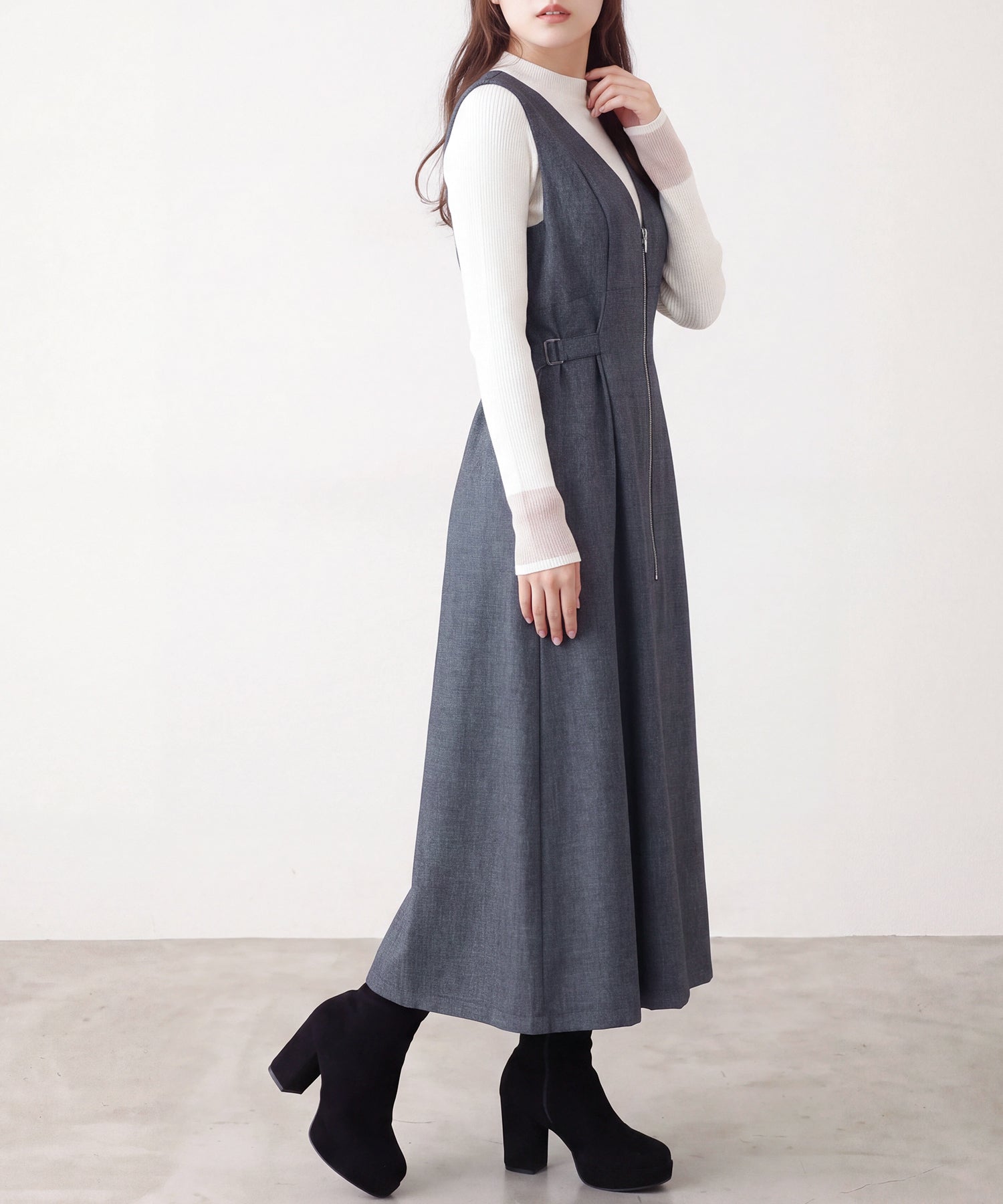 ブラック(AI画像)　model：160　着用サイズ：M