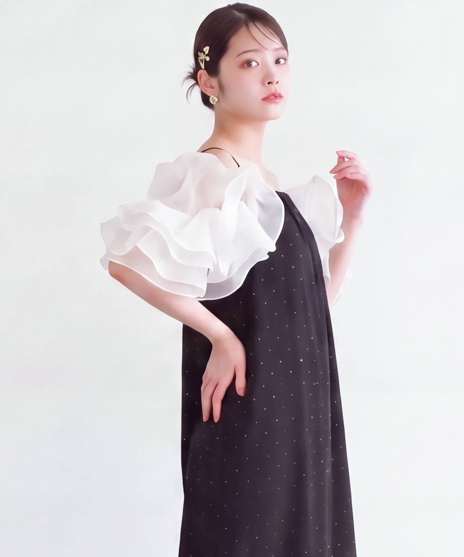 ブラック(AI画像)　model：160　着用サイズ：M