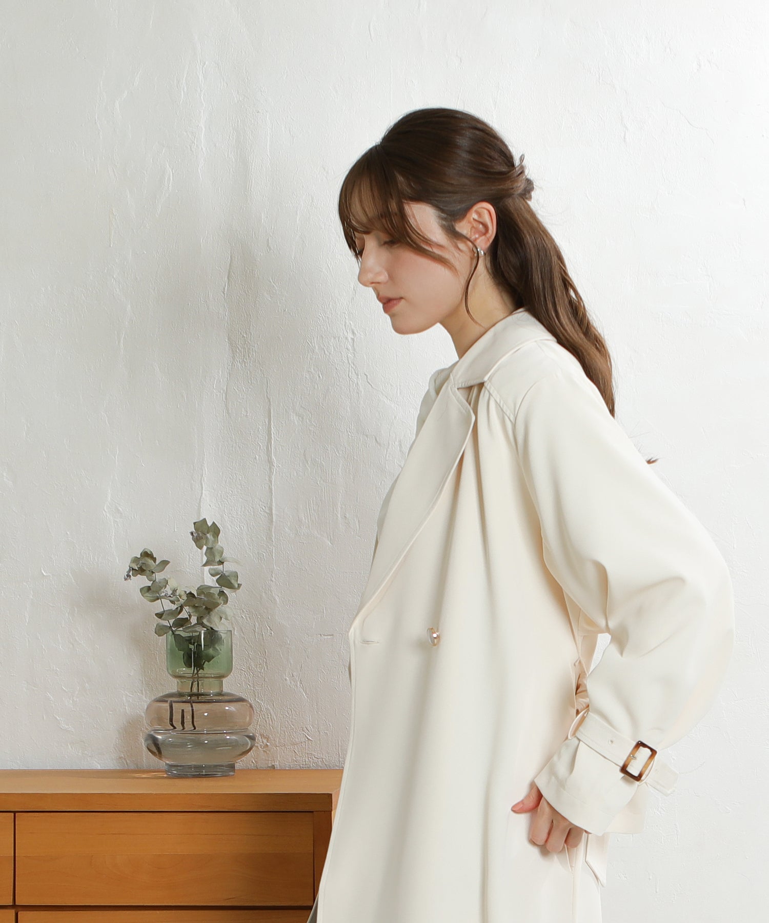 アイボリー　model：163　着用サイズ：M