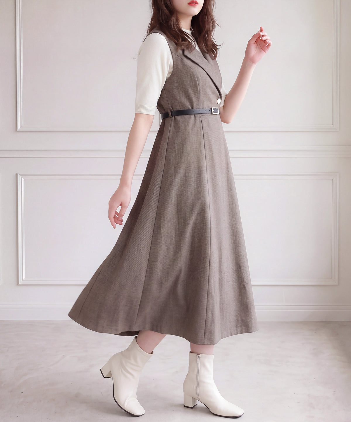 ブラウン(AI画像)　model：160　着用サイズ：M