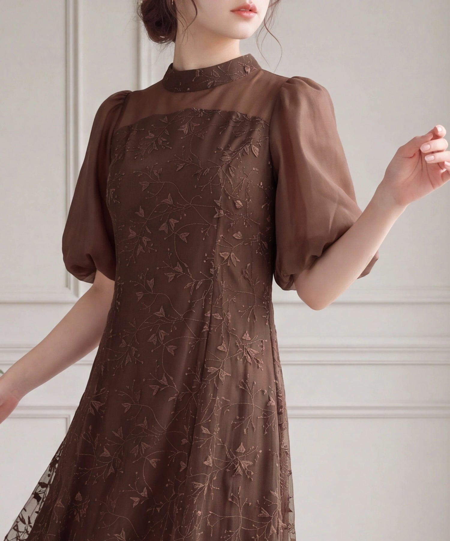 ブラウン　model：160　着用サイズ：M(AI画像)