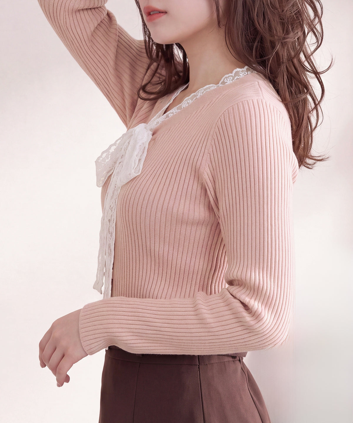 ピンク (AI画像)　model：160㎝　着用サイズ：M