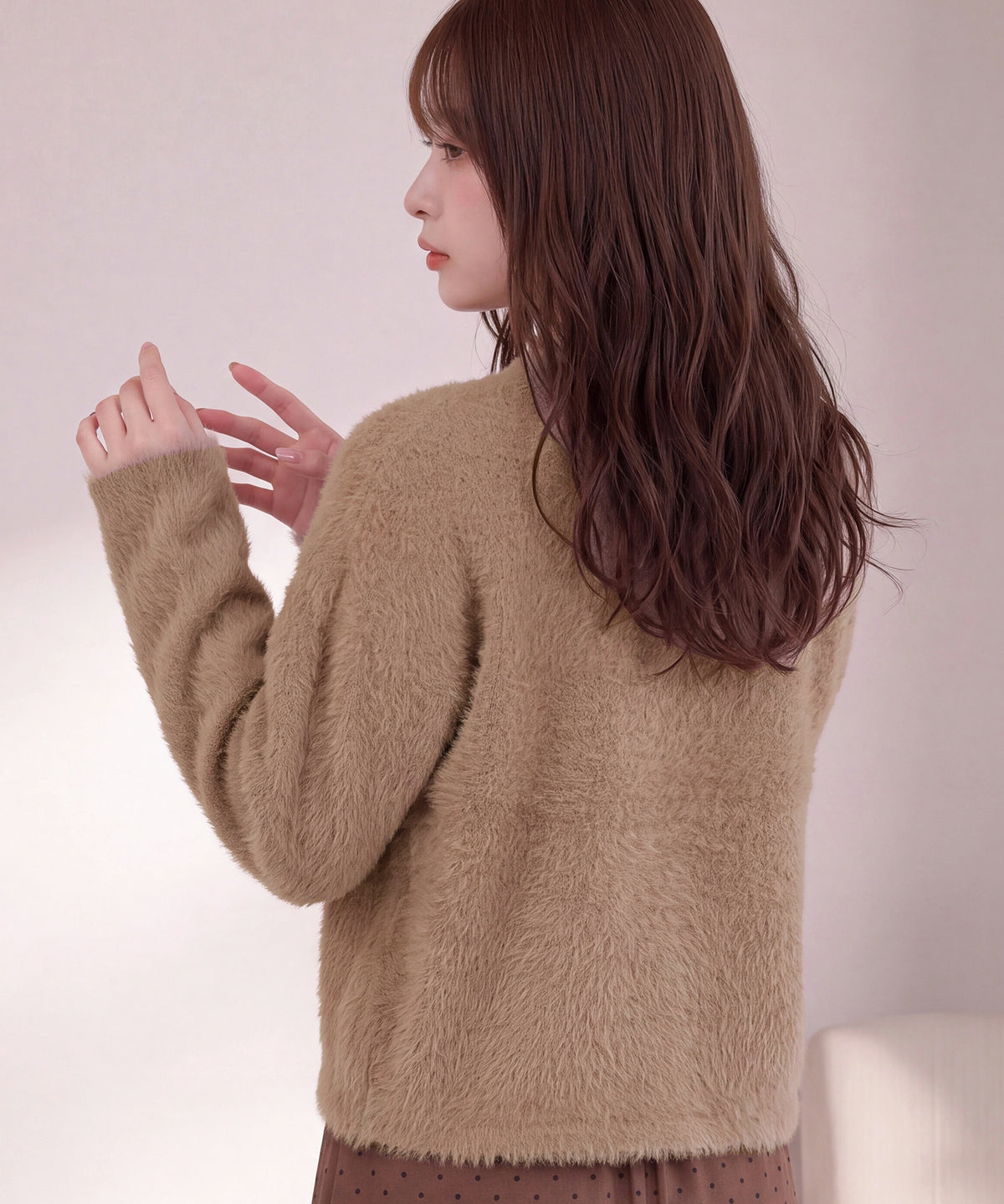 ブラウン(AI画像)　model：160㎝　着用サイズ：M