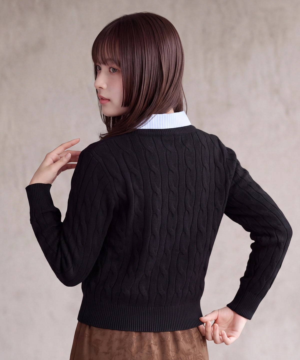 ブラック(AI画像)　model：160　着用サイズ：M