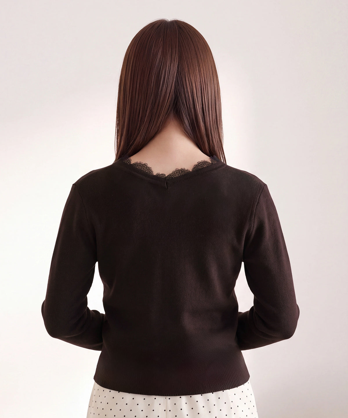 ブラウン model：160cm　着用サイズ：M (AI画像)