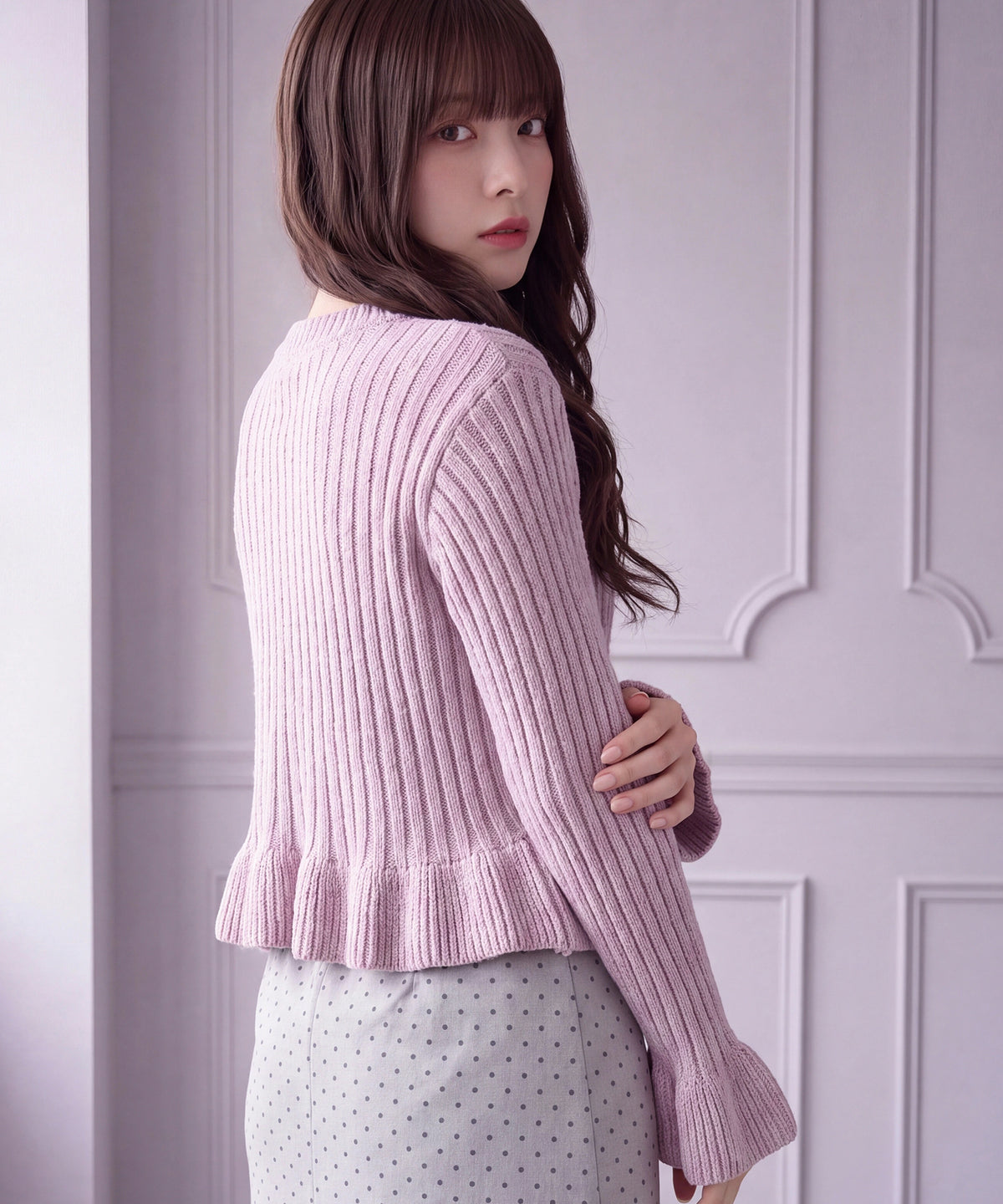 パープル(AI画像) model：160cm 着用サイズ：M