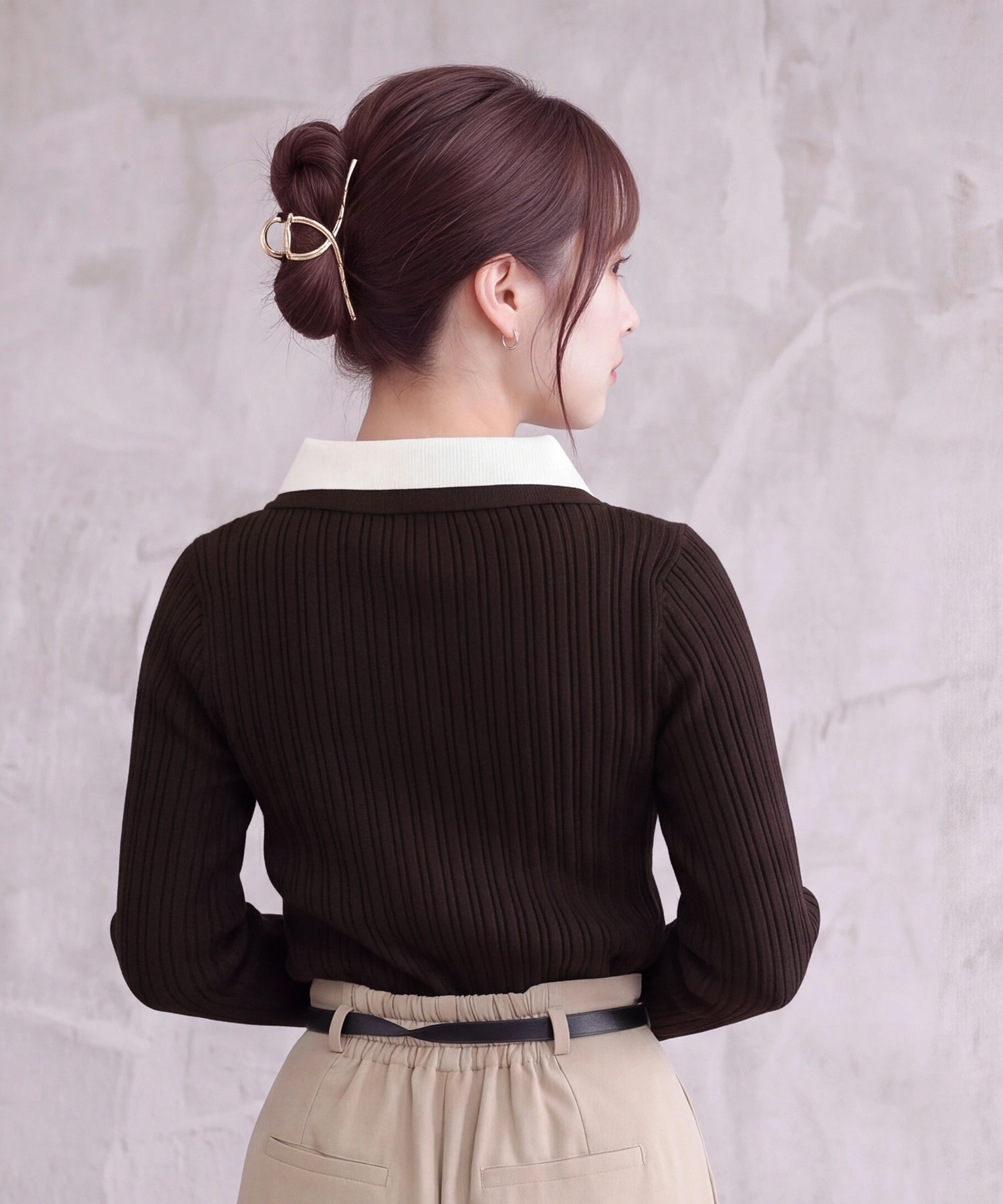 ブラウン(AI画像) model：160cm 