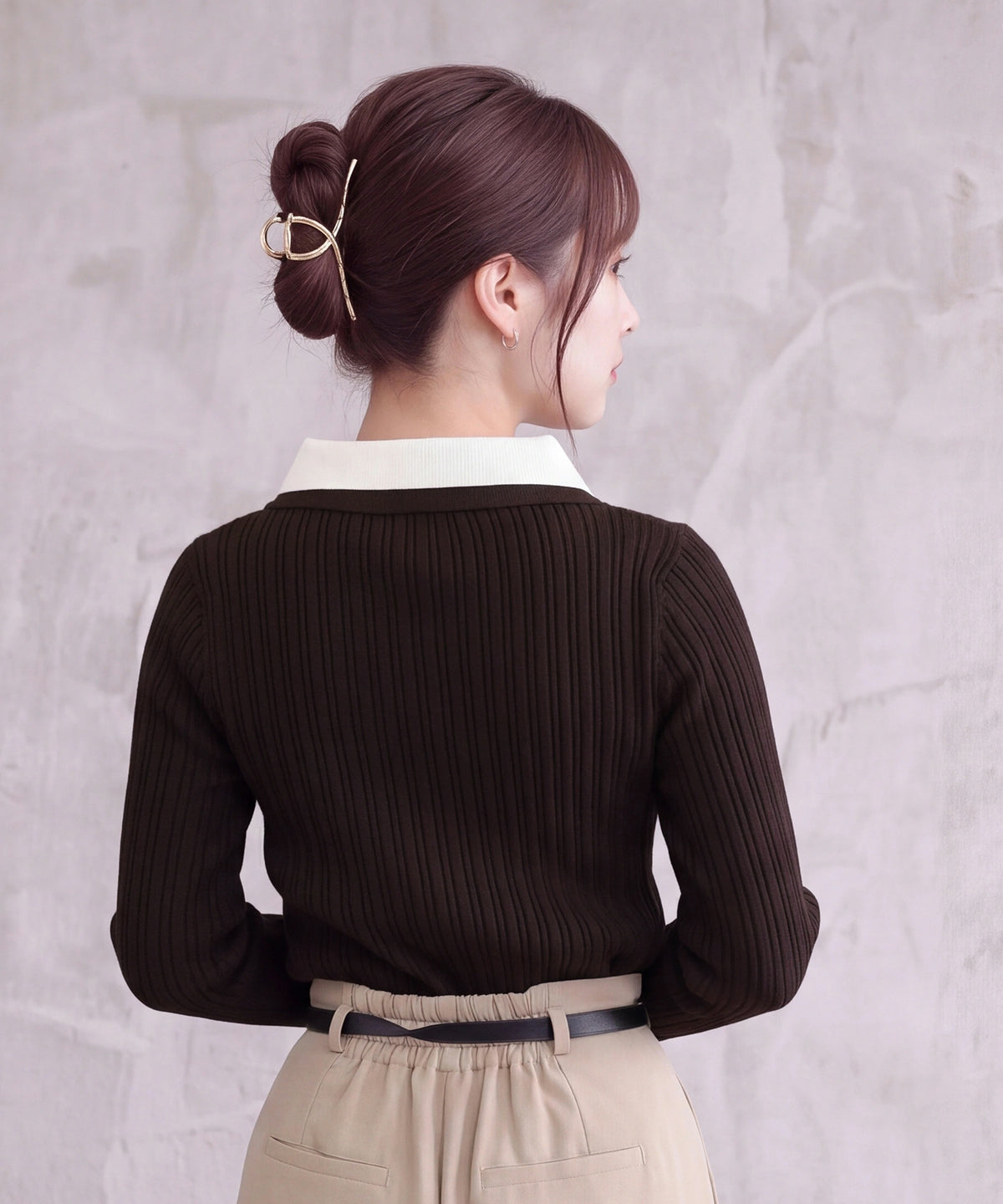 ブラウン(AI画像) model：160cm 