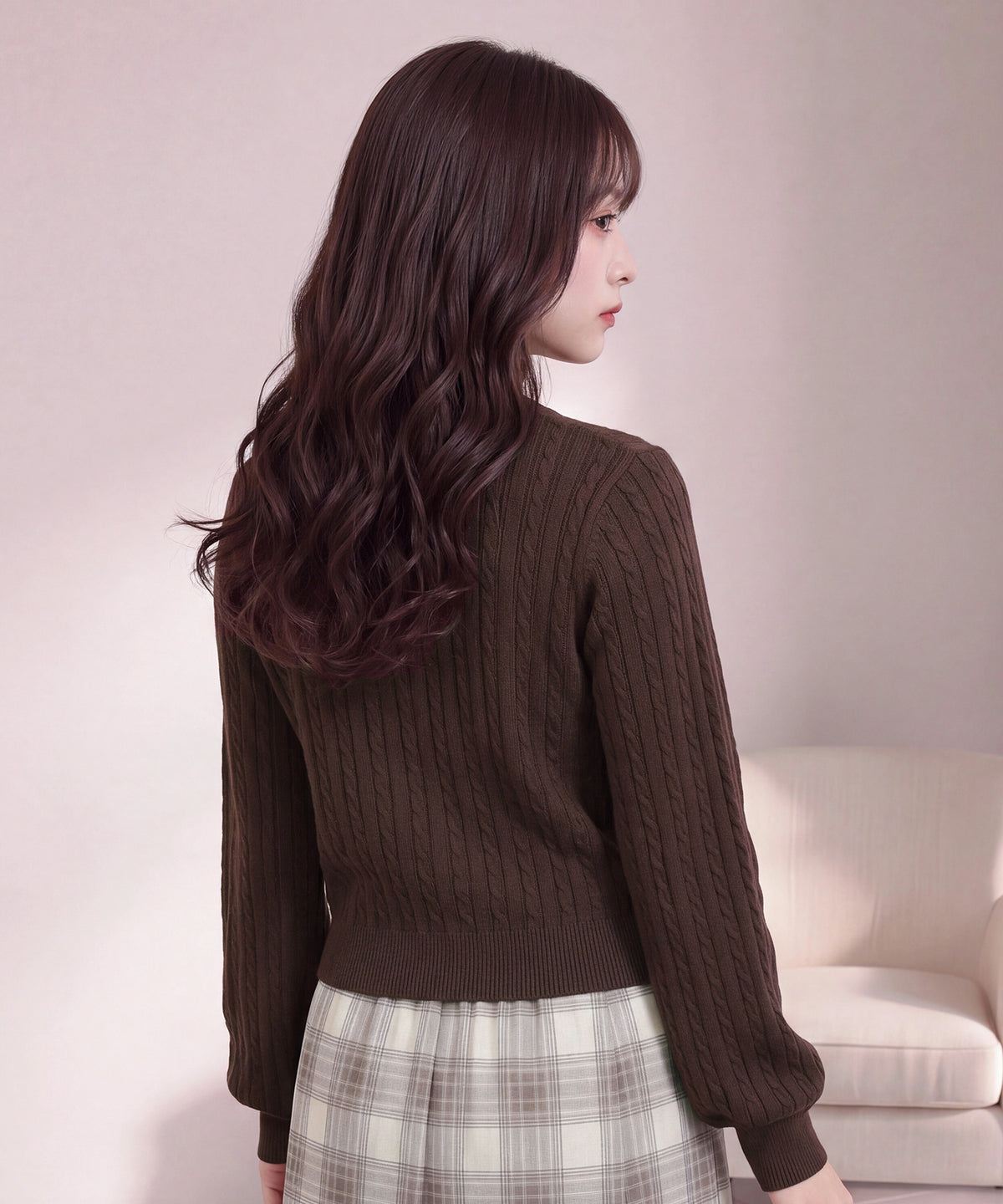 ブラウン(AI画像)　model：160　着用サイズ：M