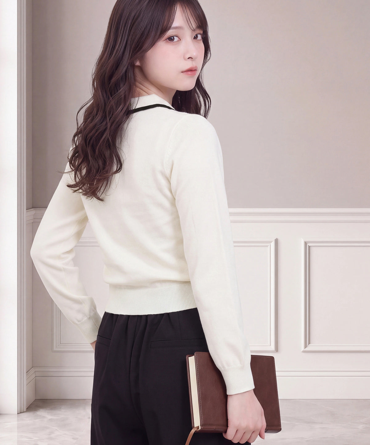 ホワイト(AI画像) model：160cm 着用サイズ：M