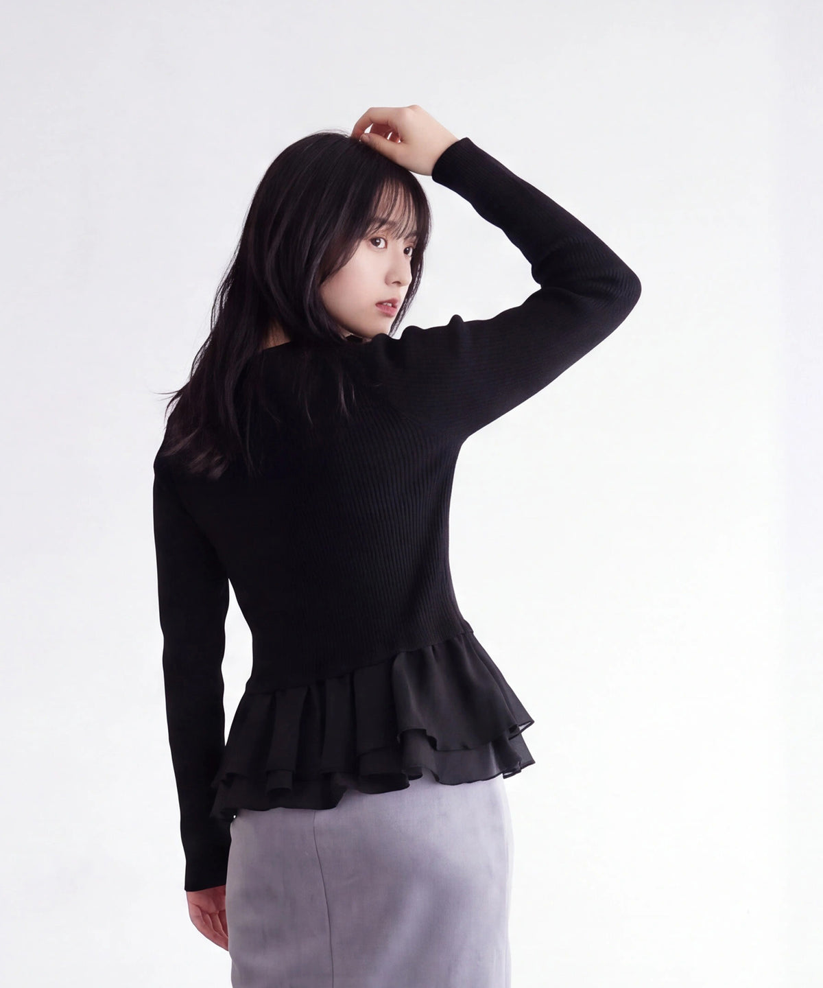 ブラック(AI画像)　model：160㎝　着用サイズ：M