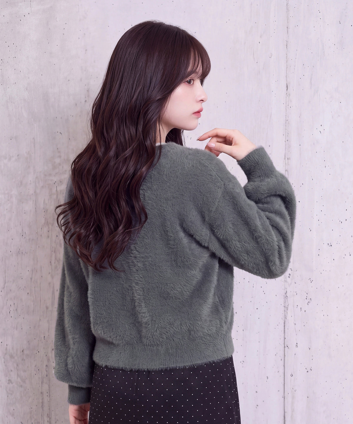 チャコール  (AI画像)　model：160　着用サイズ：M