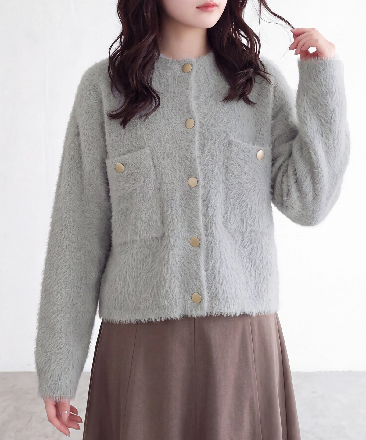 チャコールAI画像)　model：160㎝　着用サイズ：M