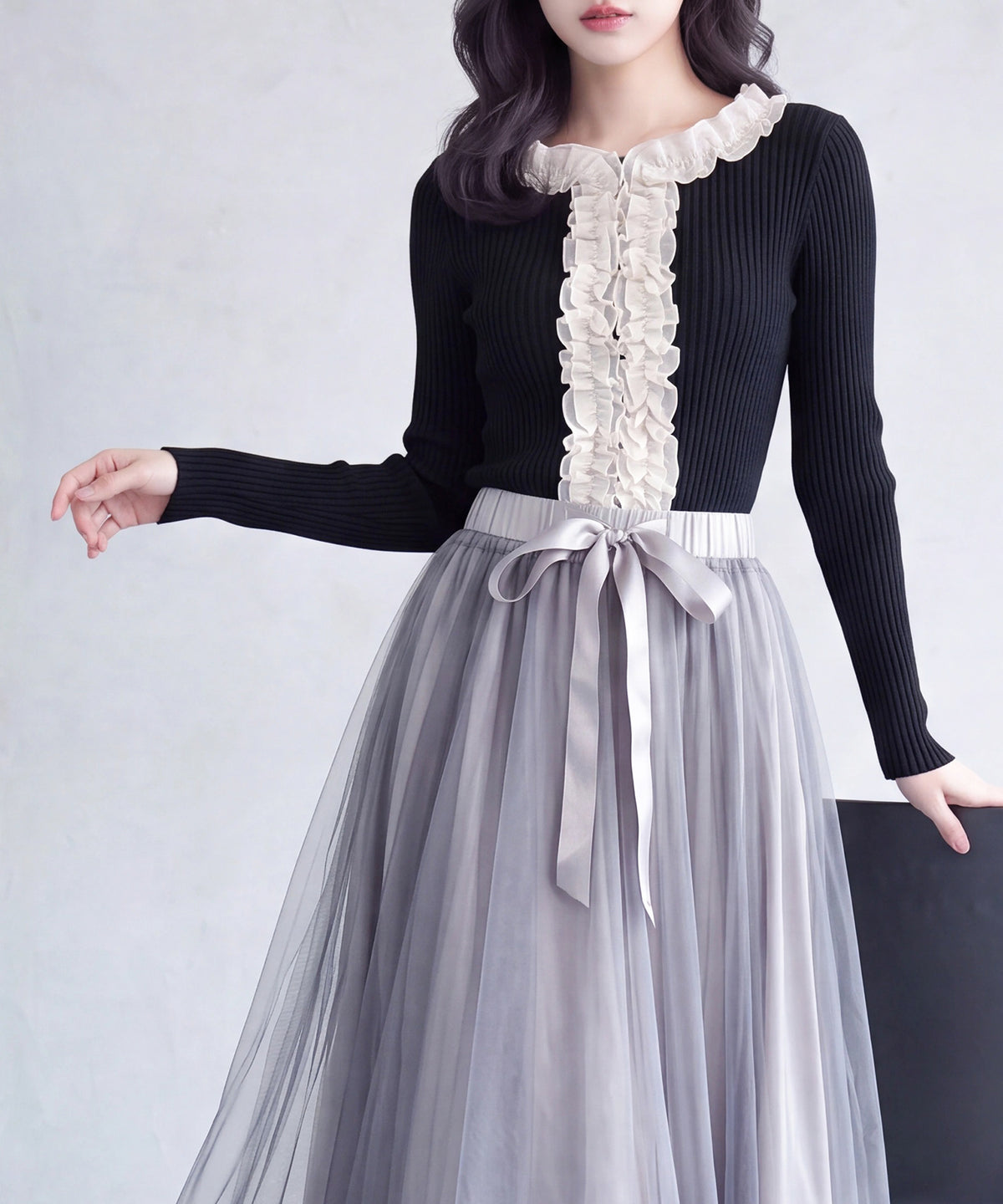 ブラック(AI画像)　model：160　着用サイズ：M