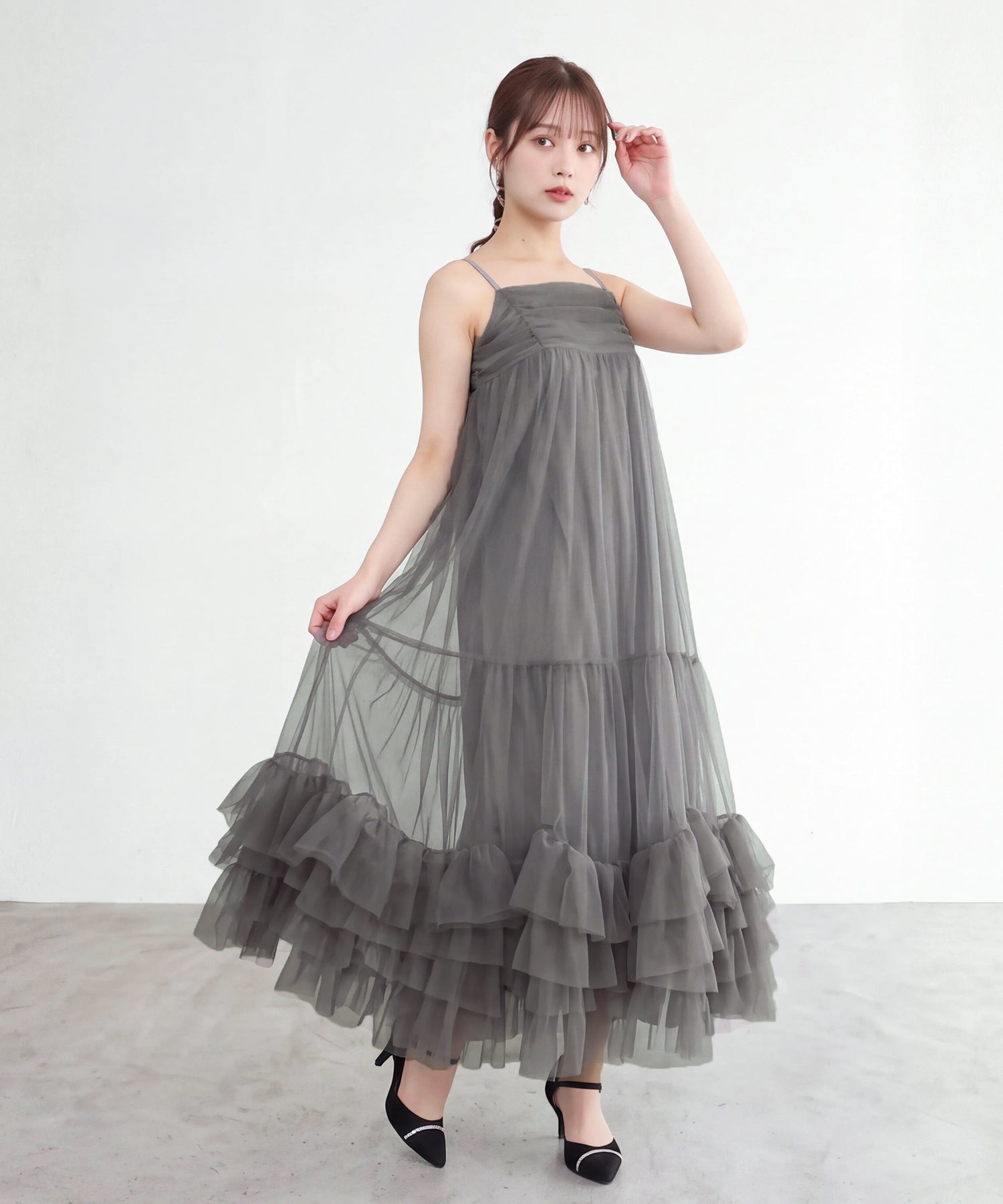 チャコール(AI画像)　model：160　着用サイズ：M