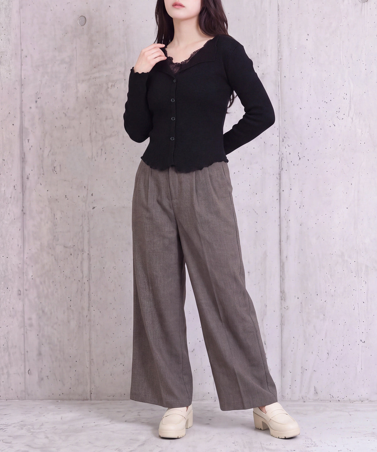 ブラック(AI画像)　model：160　着用サイズ：M
