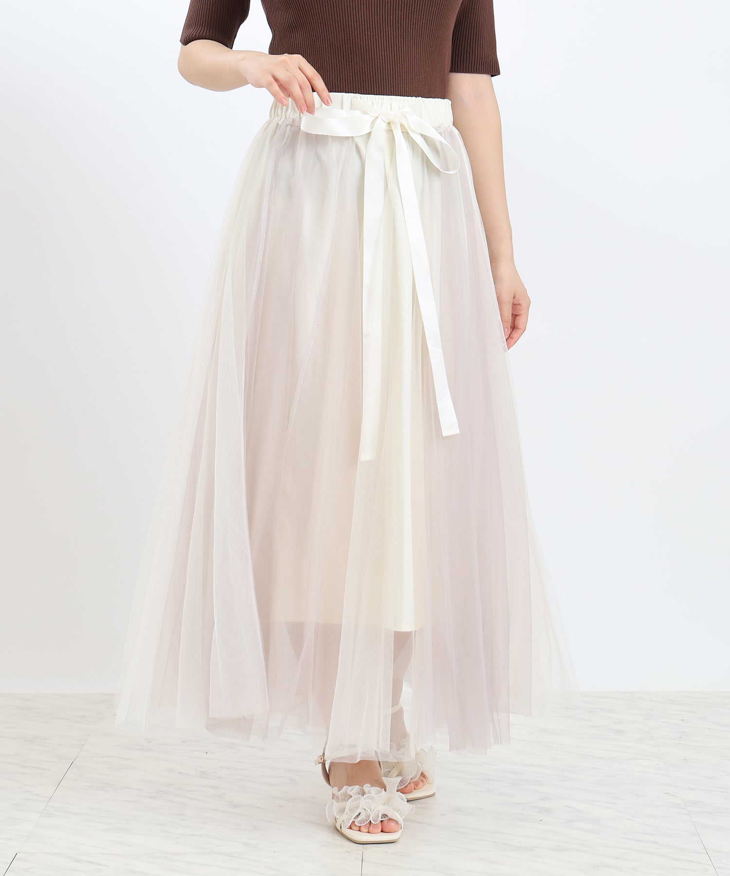 アイボリー　model:156　着用サイズ：M