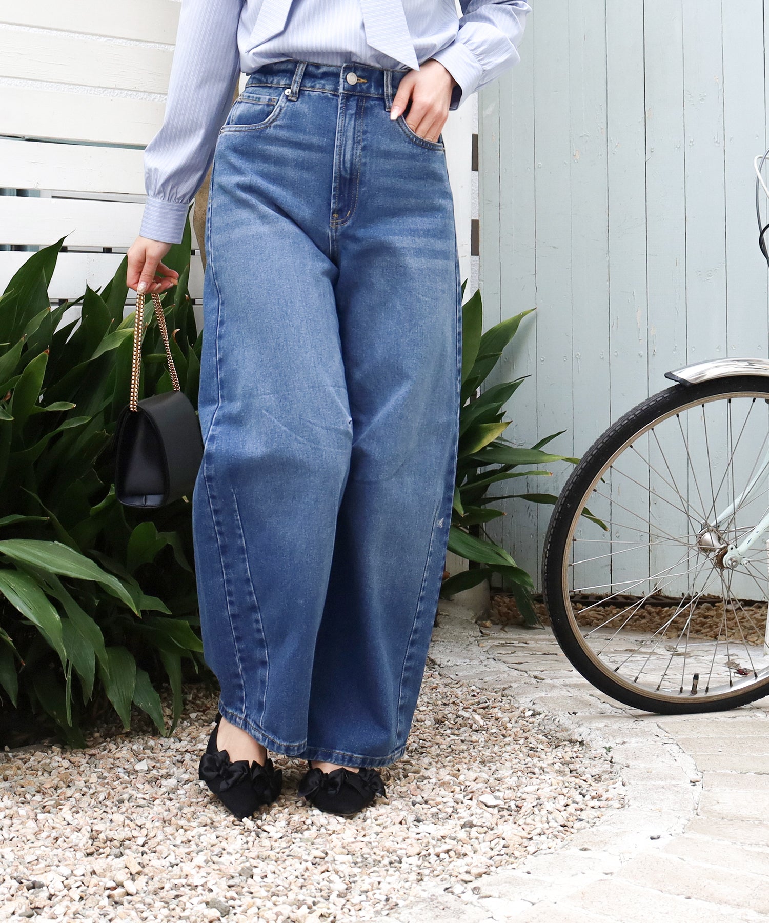 ブルー　model:160　着用サイズ：M