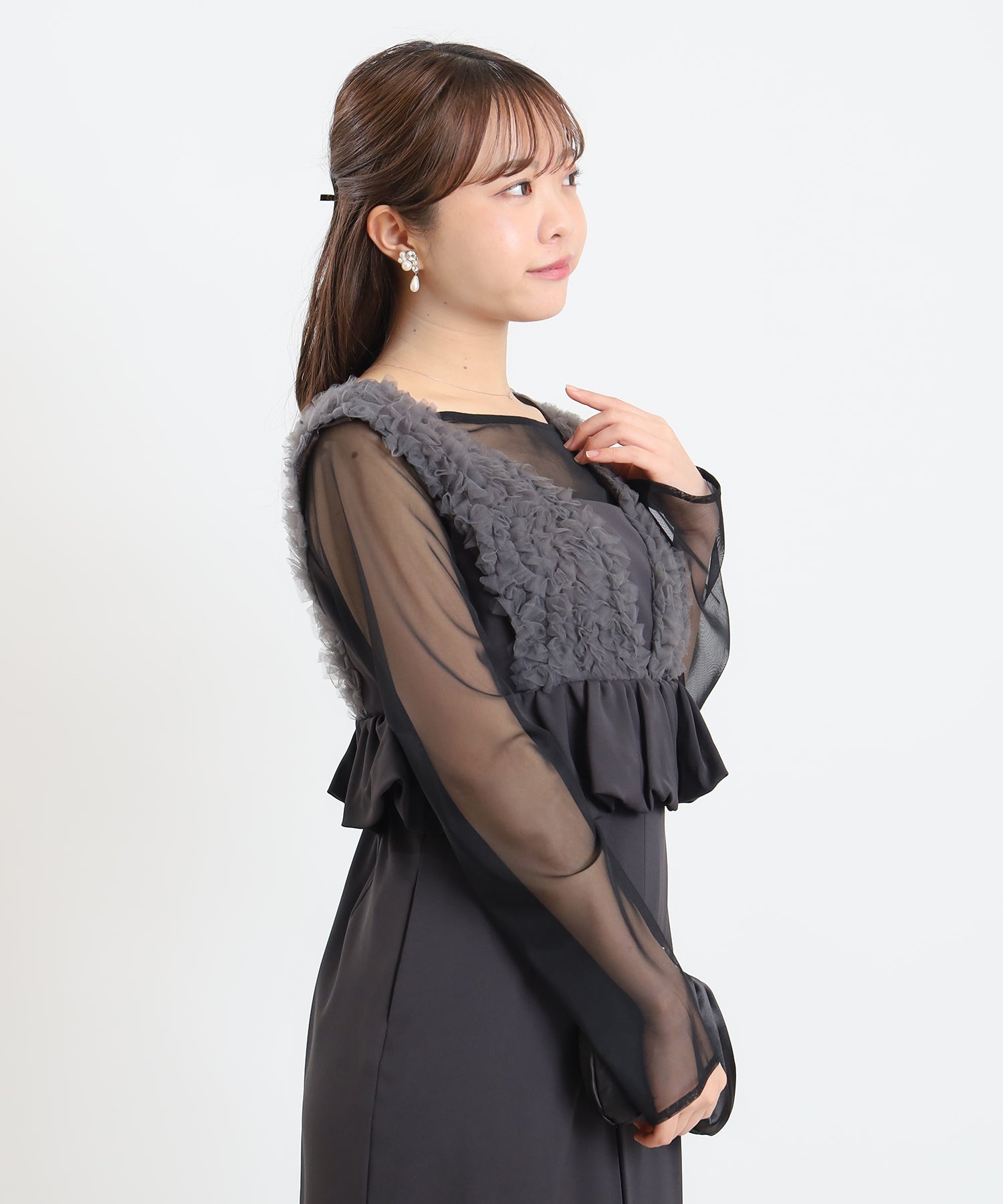 チャコール　model：156　着用サイズ：M