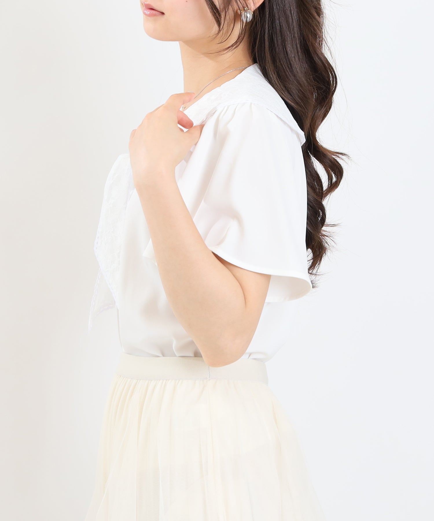 ホワイト　model:160cm  着用サイズ：M