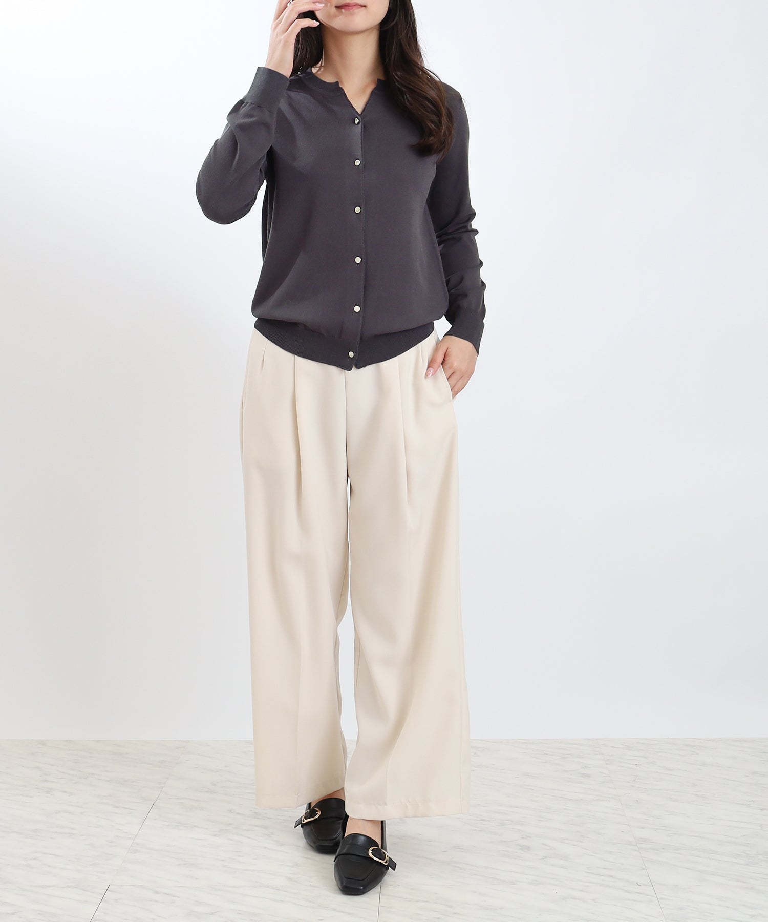 チャコール　model：160　着用サイズ：M