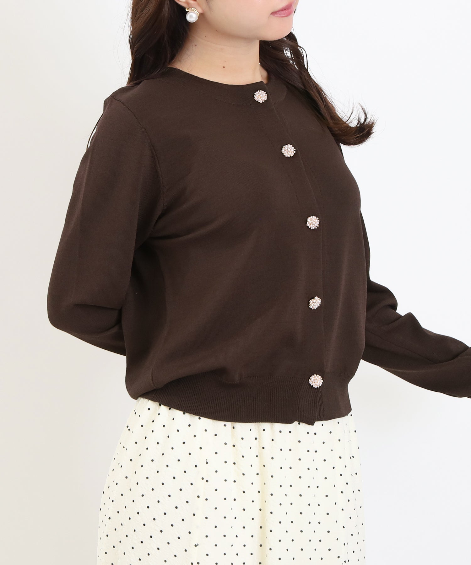 ブラウン　model：156　着用サイズ：M