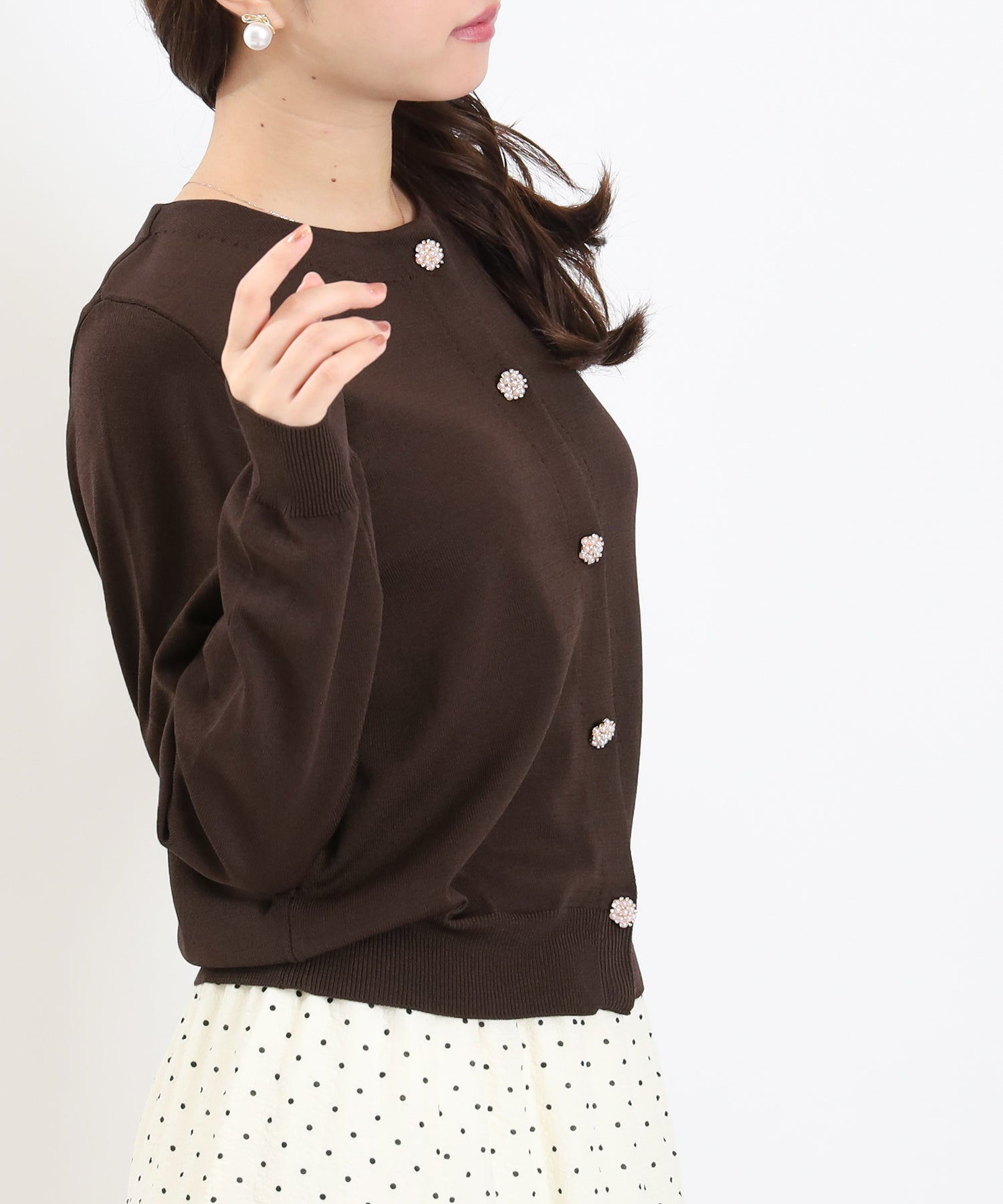ブラウン　model：156　着用サイズ：M