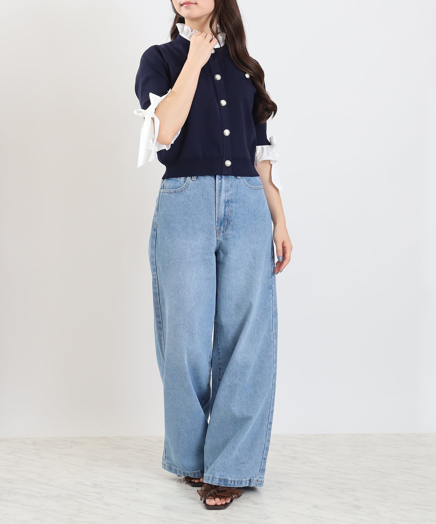 ネイビー　model:160cm  着用サイズ：M