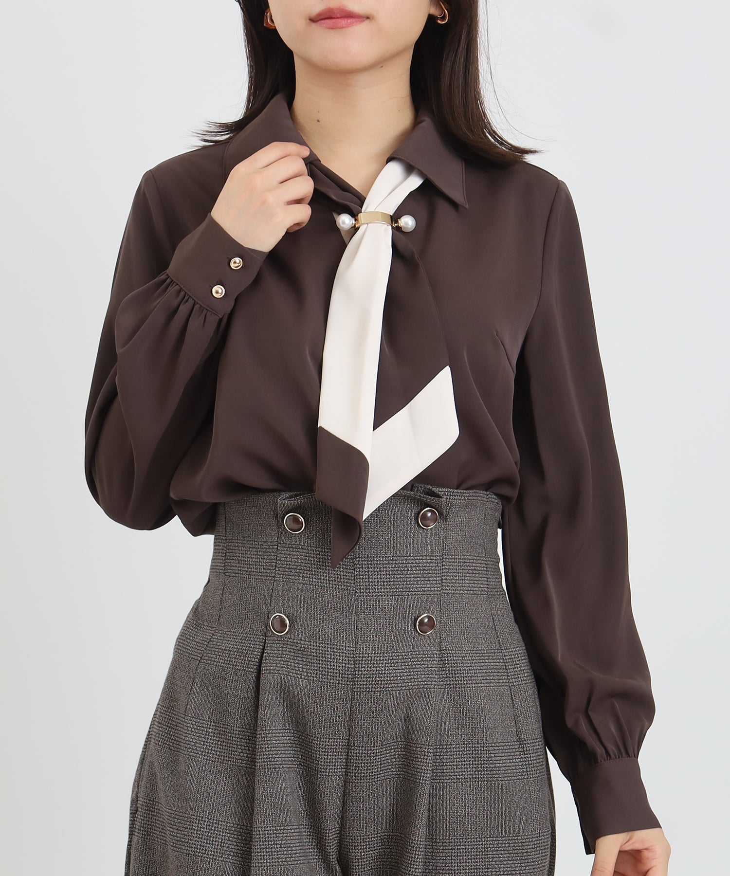 ブラウン　model：156　着用サイズ：M