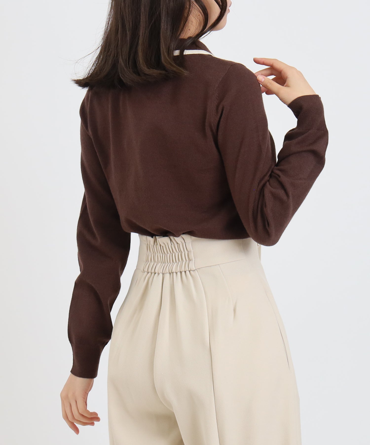 ブラウン　model:156cm  着用サイズ：M