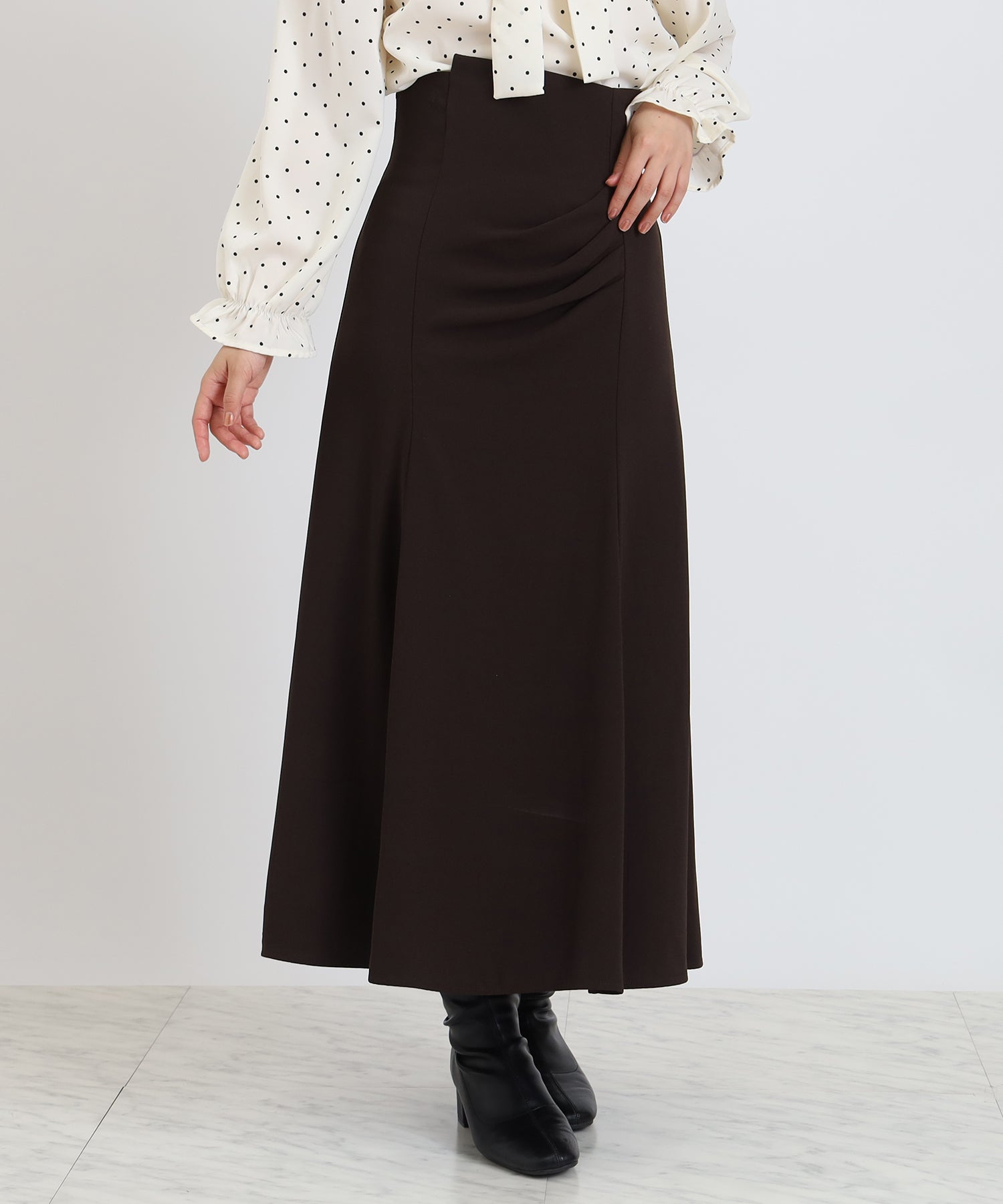 スカート ria タックドレープスカート