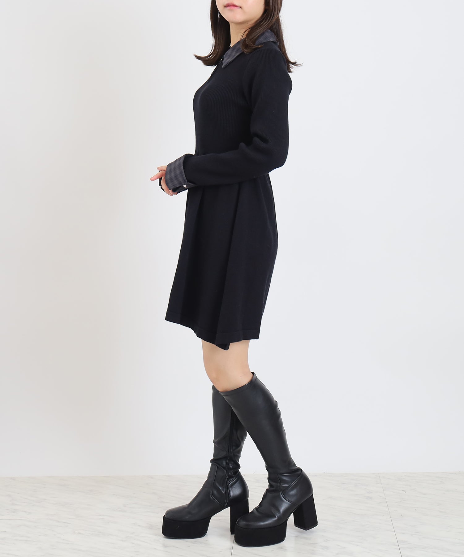 ブラック　model:156cm  着用サイズ：M