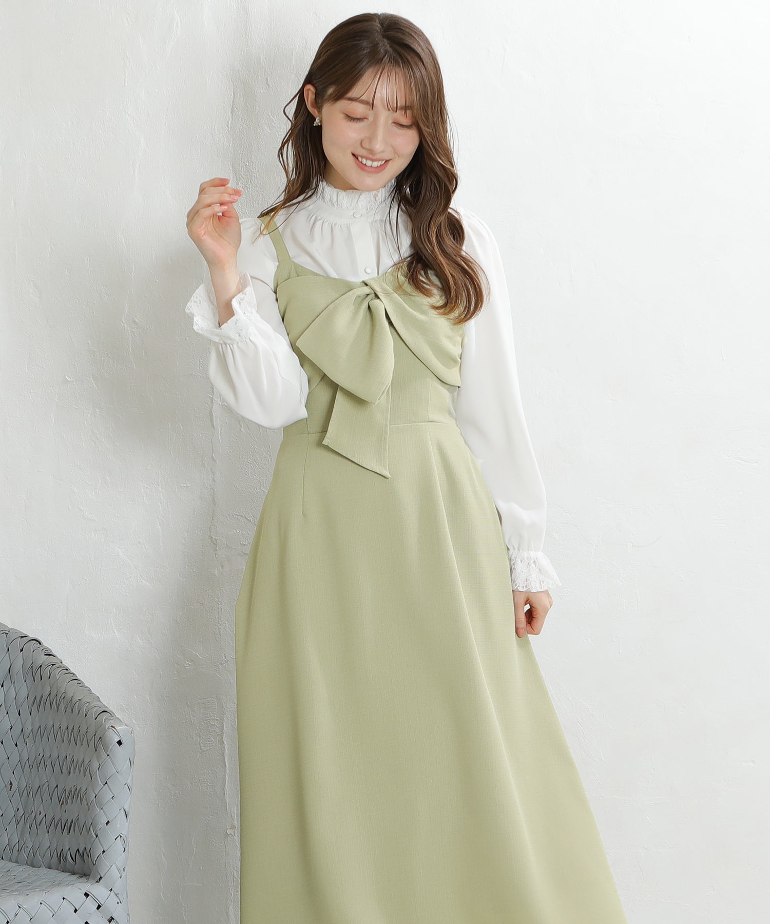 ミント　model:163cm  着用サイズ：M