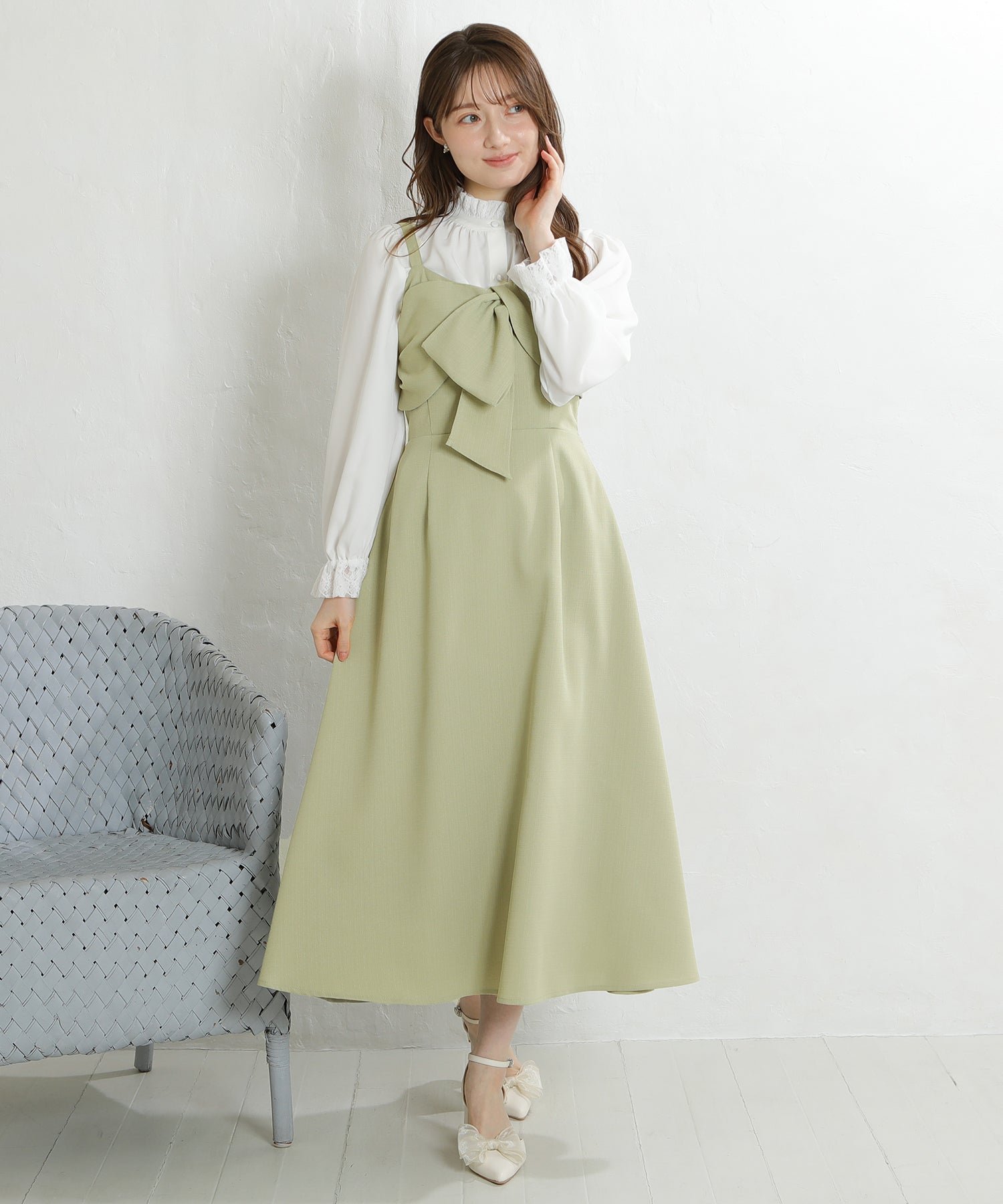 ミント　model:163cm  着用サイズ：M