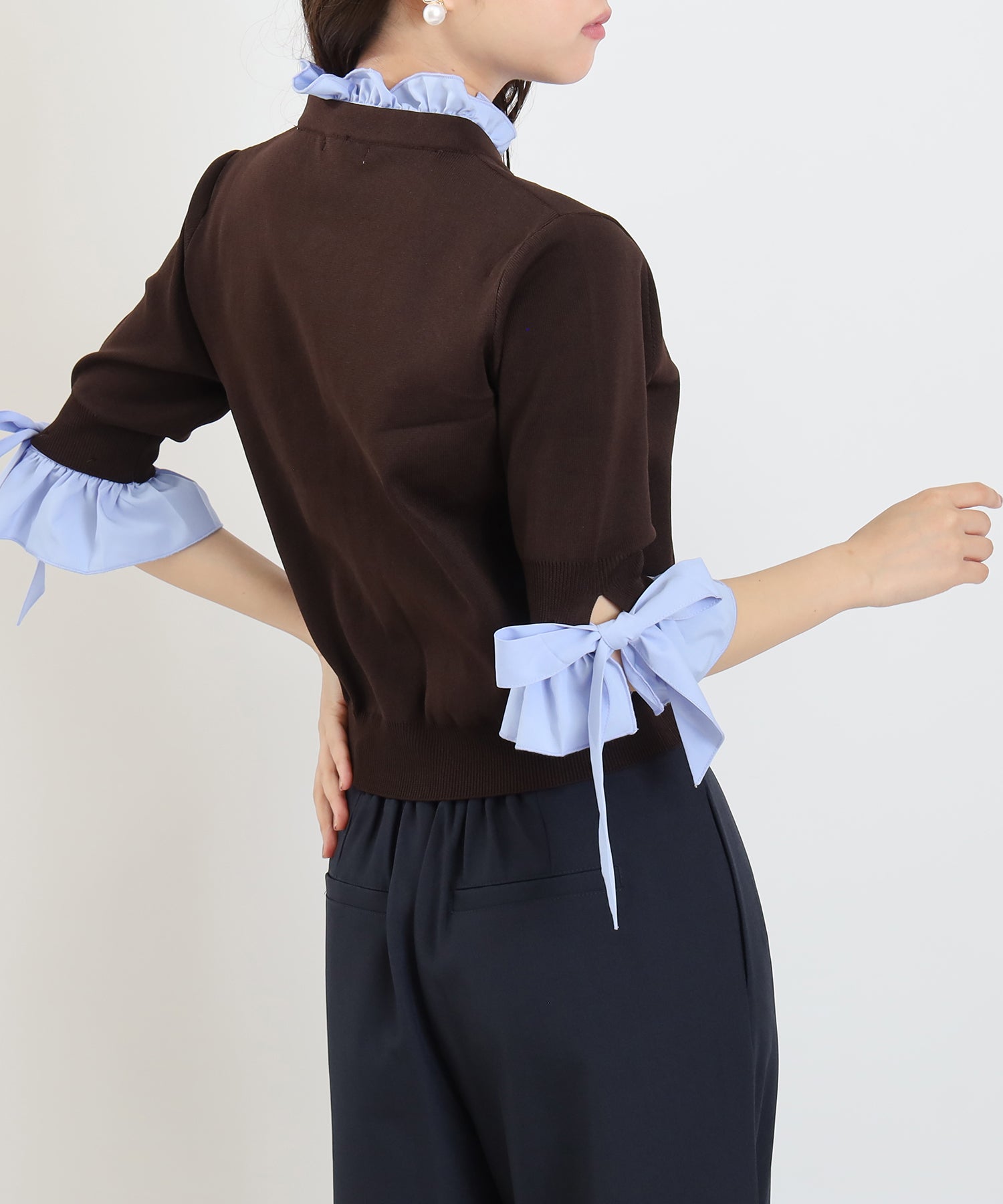 ブラウン　model:156cm  着用サイズ：M