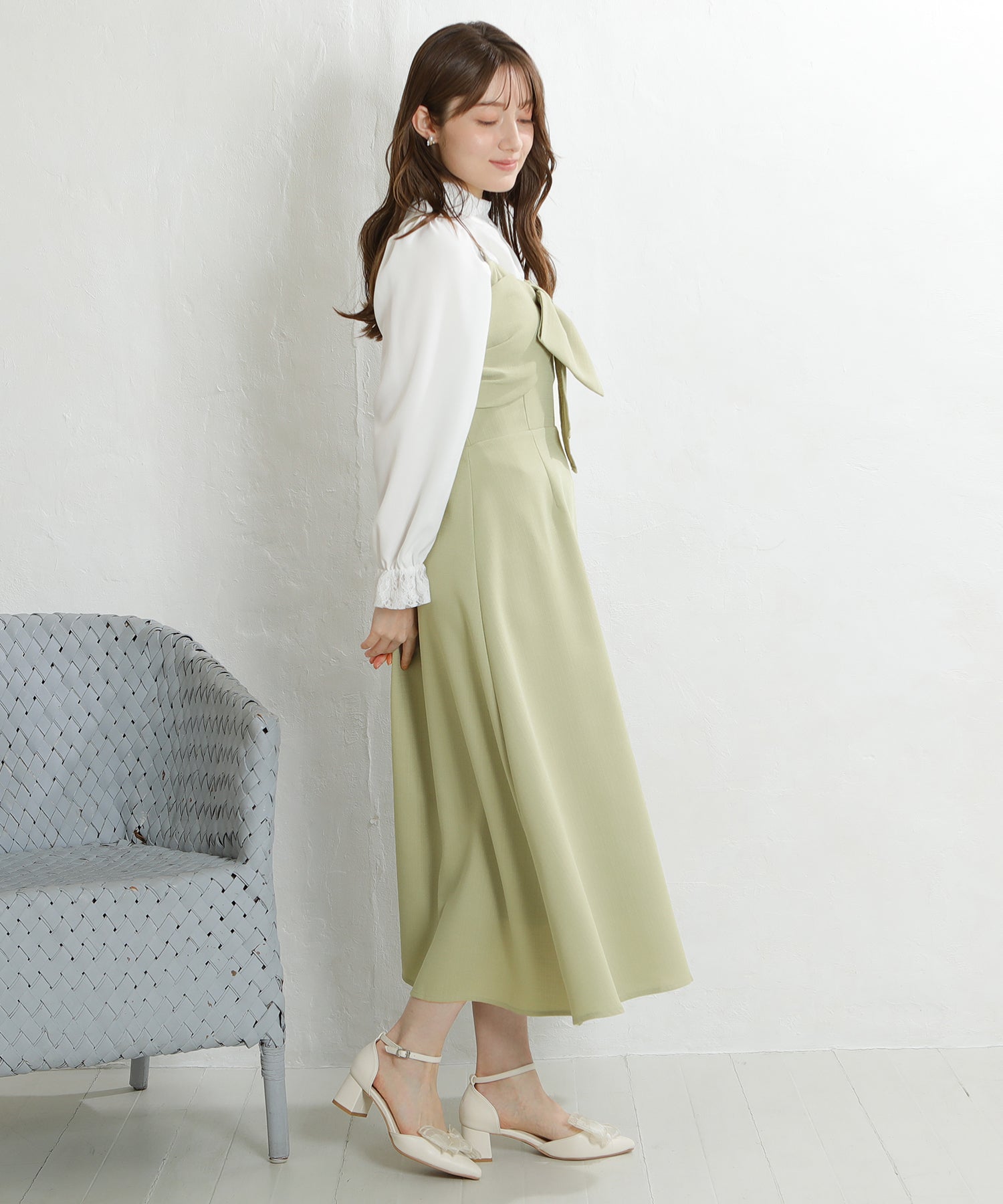 ミント　model:163cm  着用サイズ：M