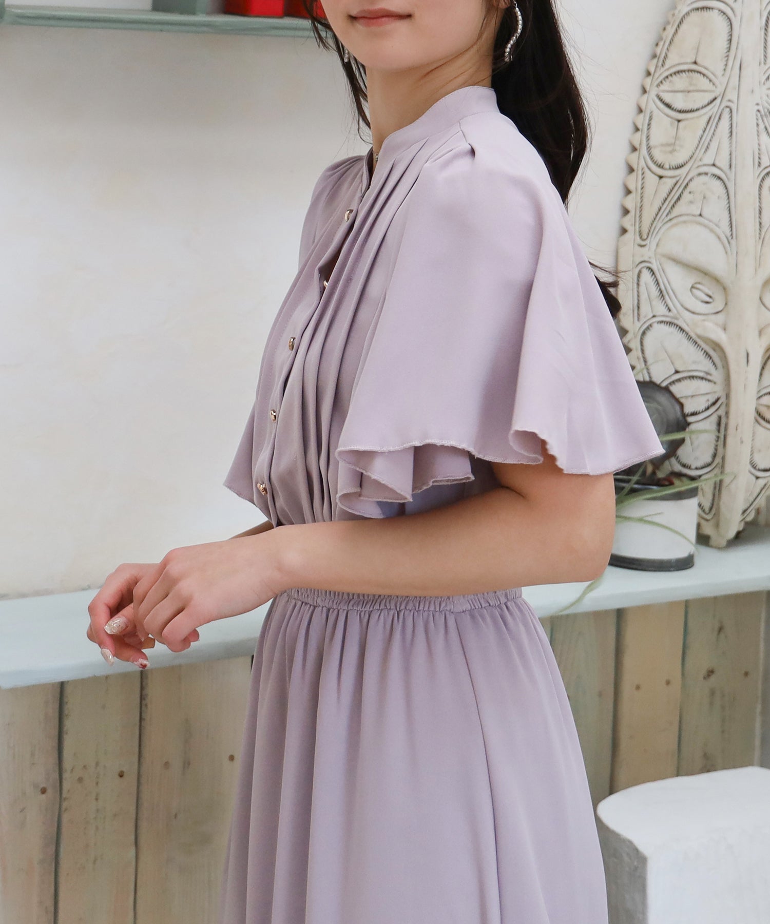 ラベンダー　model:160cm  着用サイズ：M