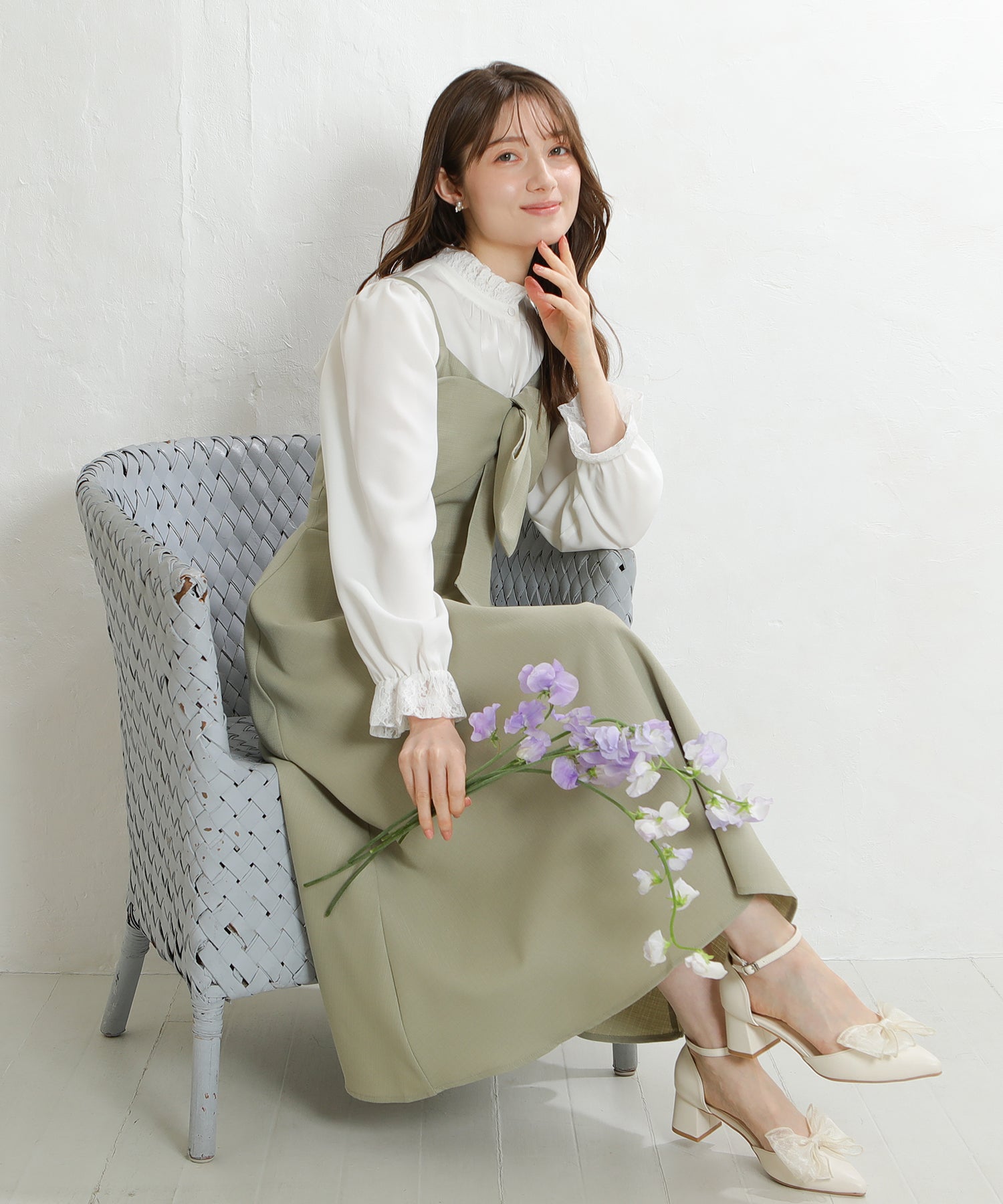 ホワイト　model：163　着用サイズ：M