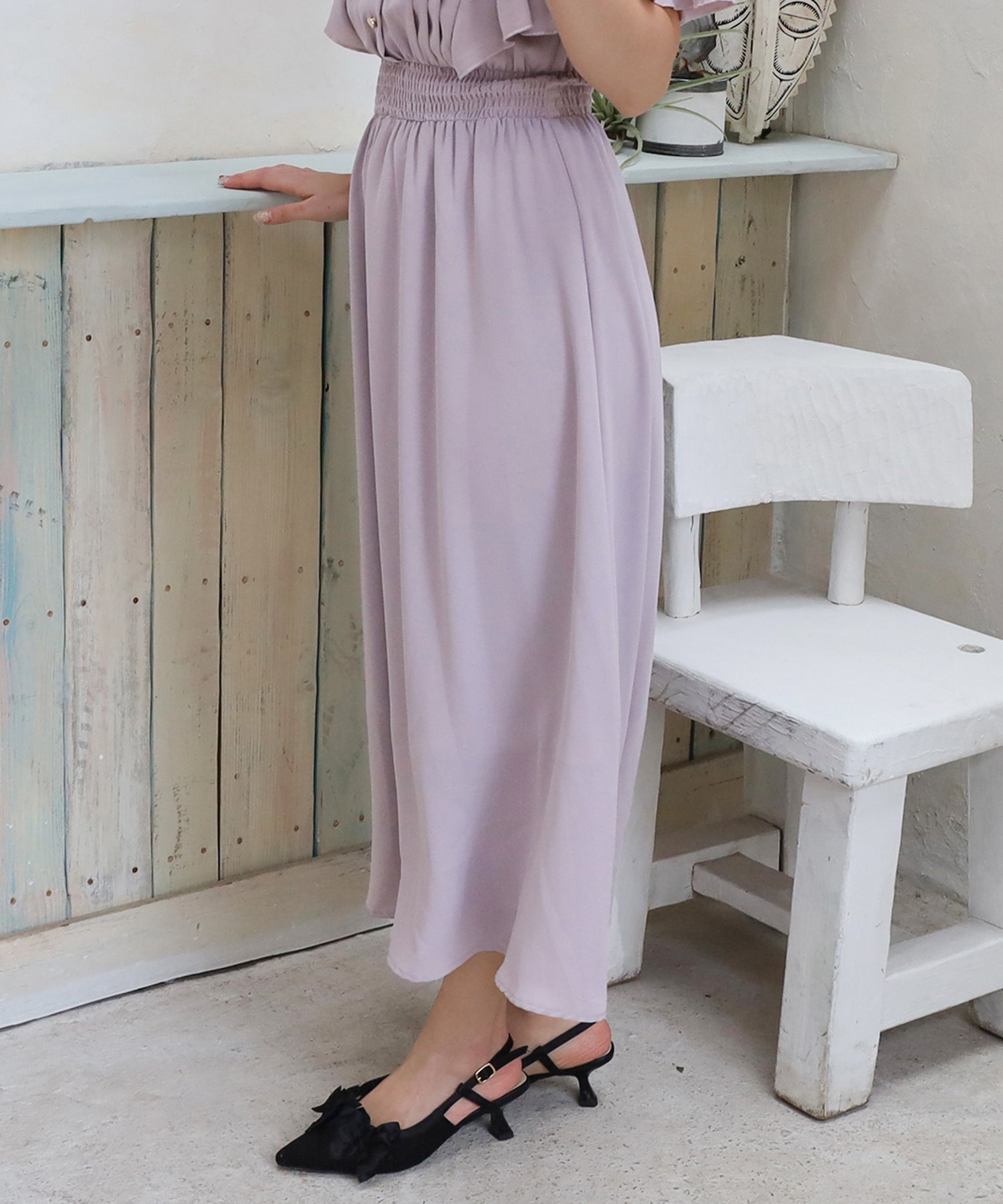 ラベンダー　model:160cm  着用サイズ：M